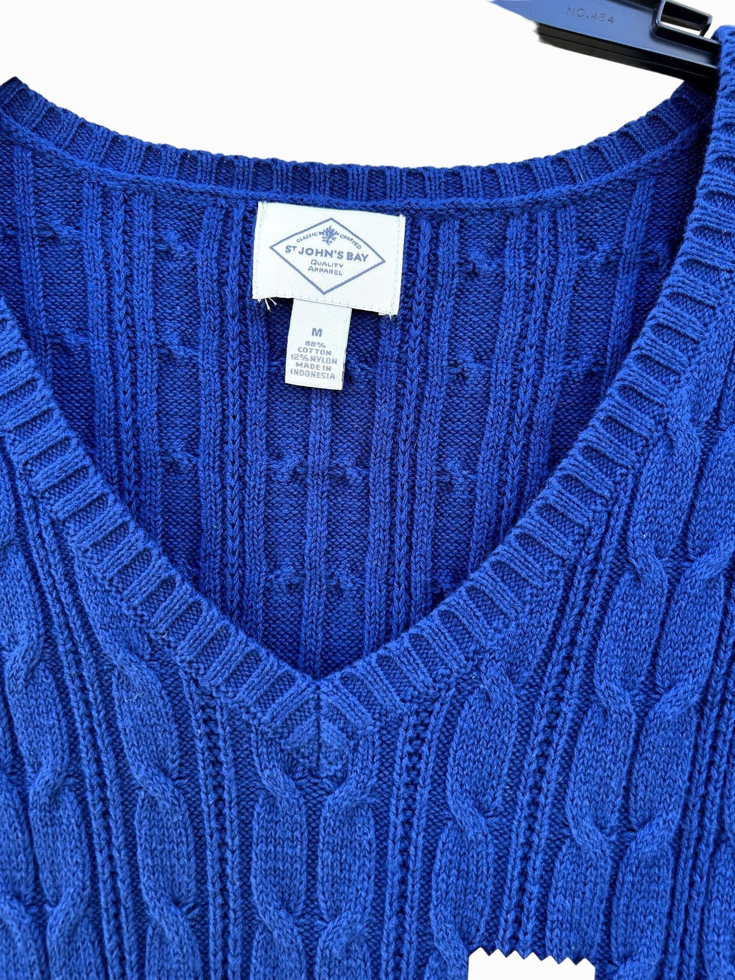 Other St. John's Bay - women’s V Neck Long Sleeve Pullover Sweater Size M / US 6-8 / IT 42-44 - 8 Thumbnail