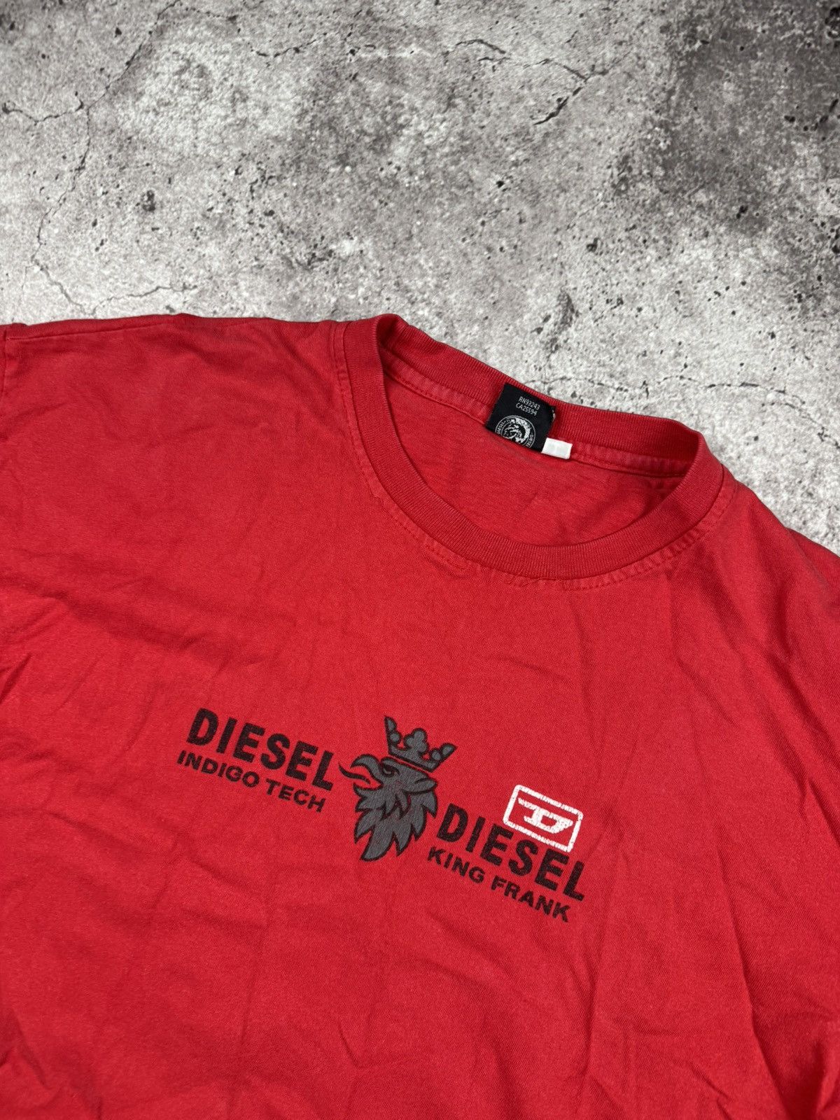 Diesel Vintage Diesel big logo indigo tech t shirt Size US L / EU 52-54 / 3 - 3 Thumbnail