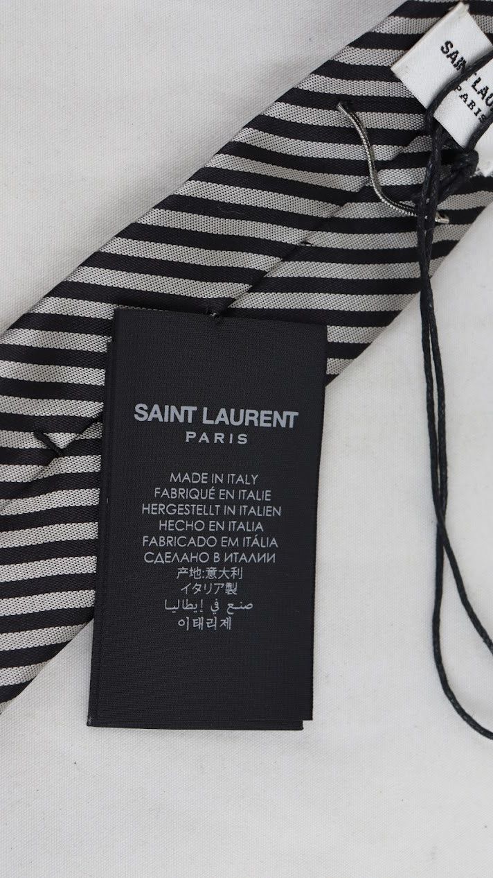 Saint Laurent Paris o1rshd1 Size: OS / Tie in Back/Grey Size ONE SIZE - 7 Thumbnail
