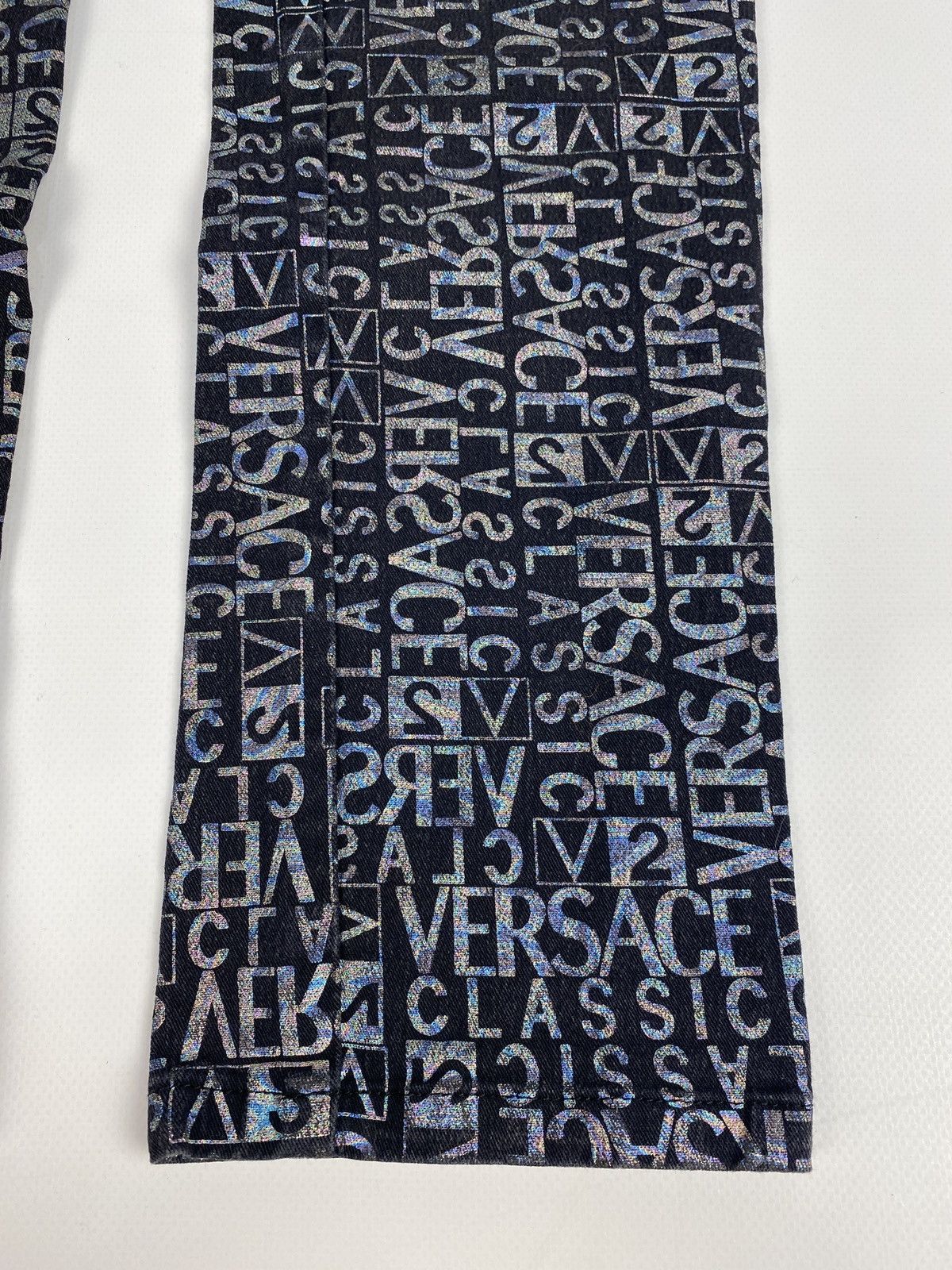 Versace Versace Monogram Printed Avant Garde Japanese Jeans Size 22" - 2 Thumbnail