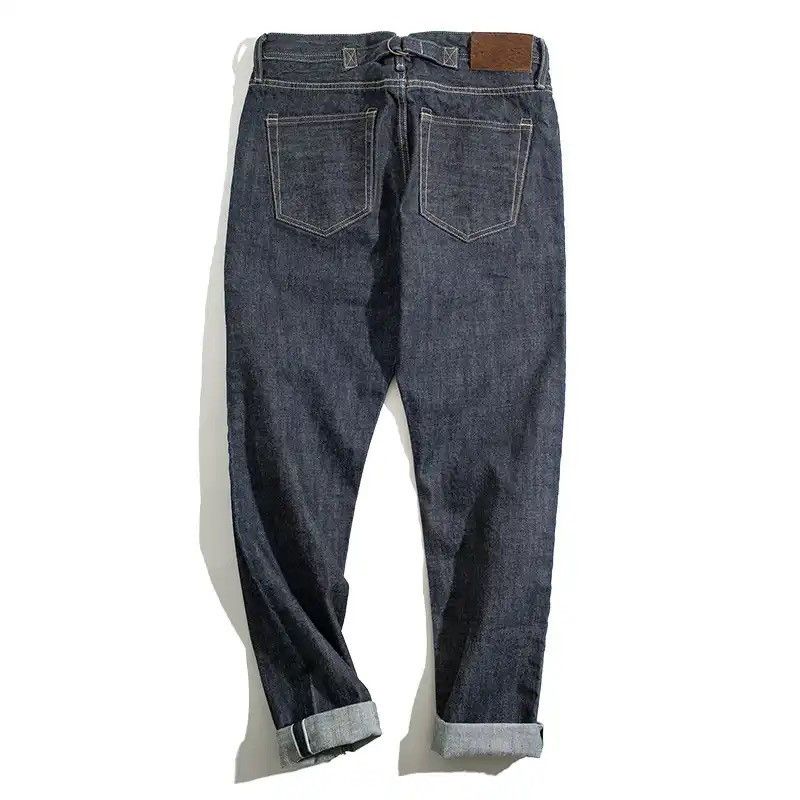 Japanese Brand × Vintage Denim Jeans Vintage Straight Dark Selvedge Jeans 14oz Qualit Size US 34 / EU 50 - 6 Thumbnail