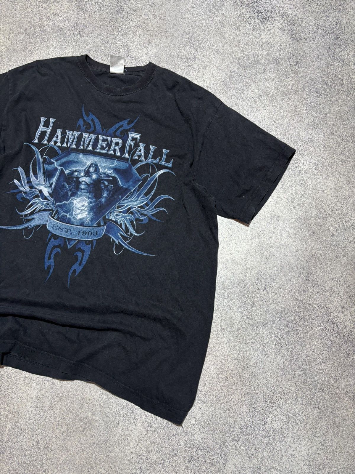 Band Tees × Vintage HAMMERFALL HAMMER HIGH UNTIL I DIE Official SHIRT XL Gildan Size US L / EU 52-54 / 3 - 2 Thumbnail