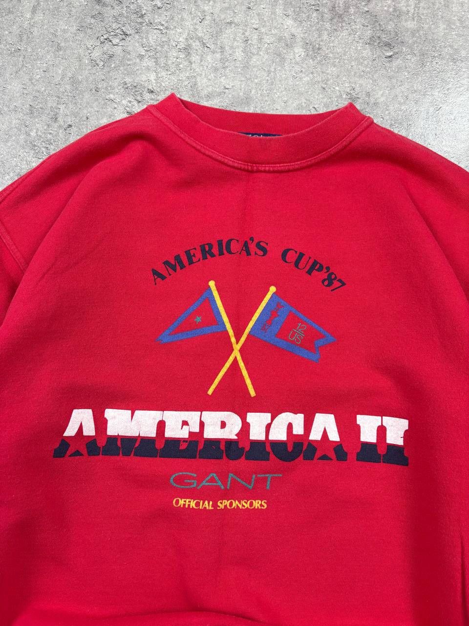 Gant 80s 90s Vintage Gant America’s America II Sweatshirt Size US XL / EU 56 / 4 - 2 Thumbnail