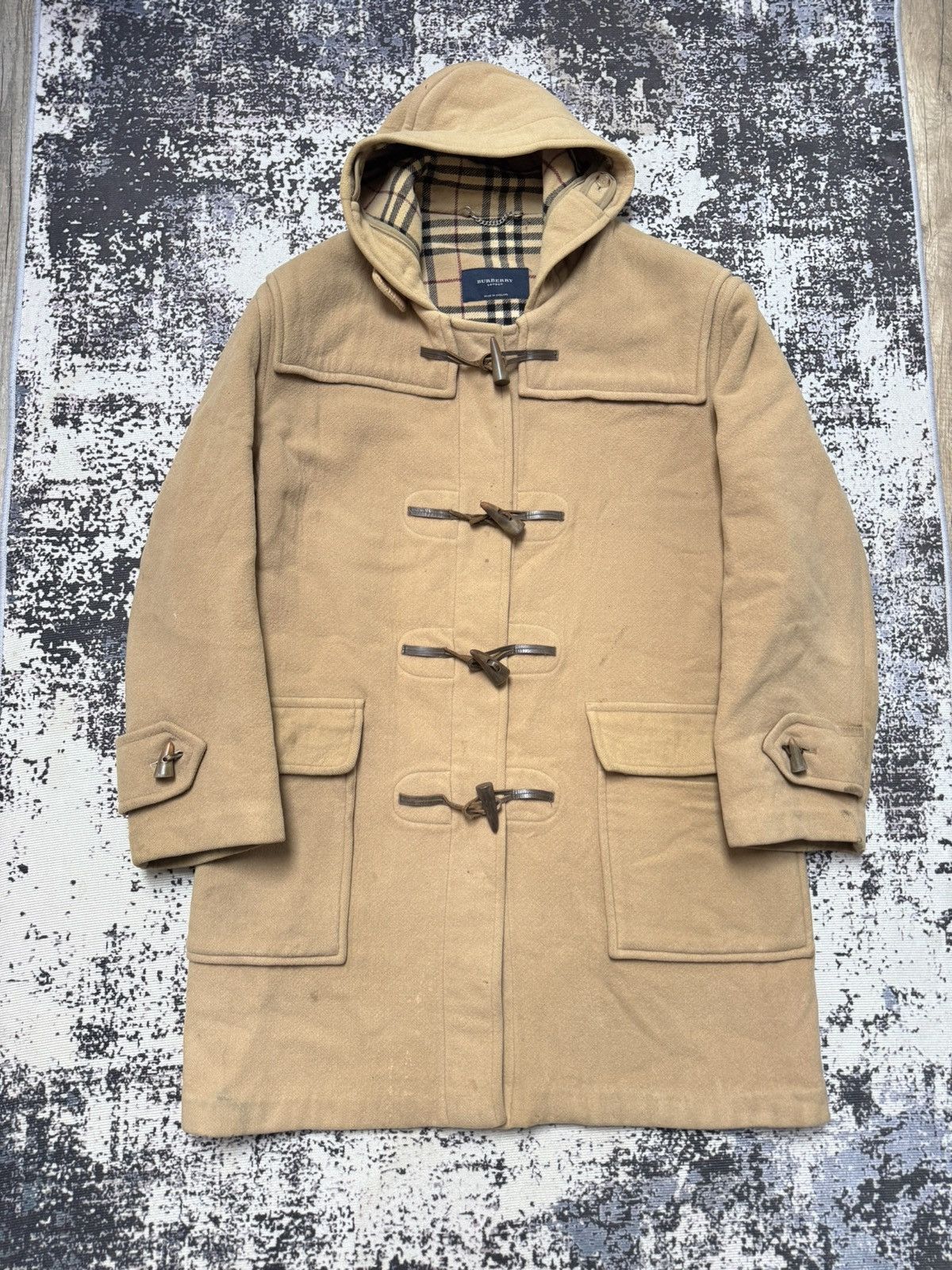 Burberry Burberry Vintage Nova Check Wool Duffle Coat XL Size US XL / EU 56 / 4 - 5 Thumbnail
