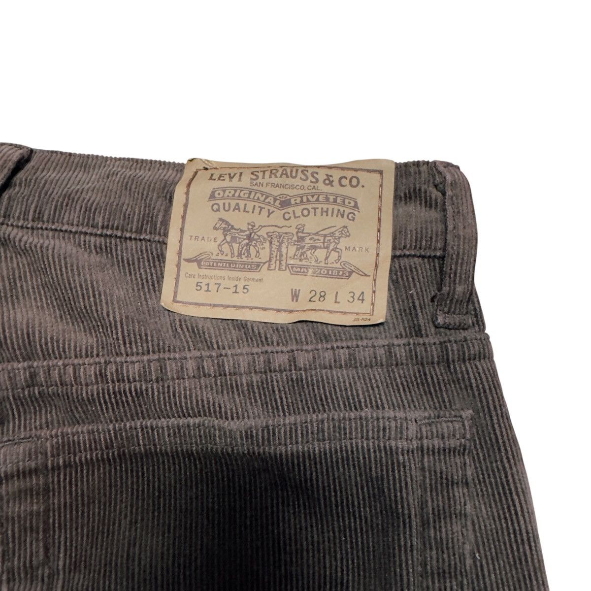 Levi's Vintage Levis 517 Brown Corduroy Flare Jeans Hedi Slimane Size US 28 / EU 44 - 15 Thumbnail