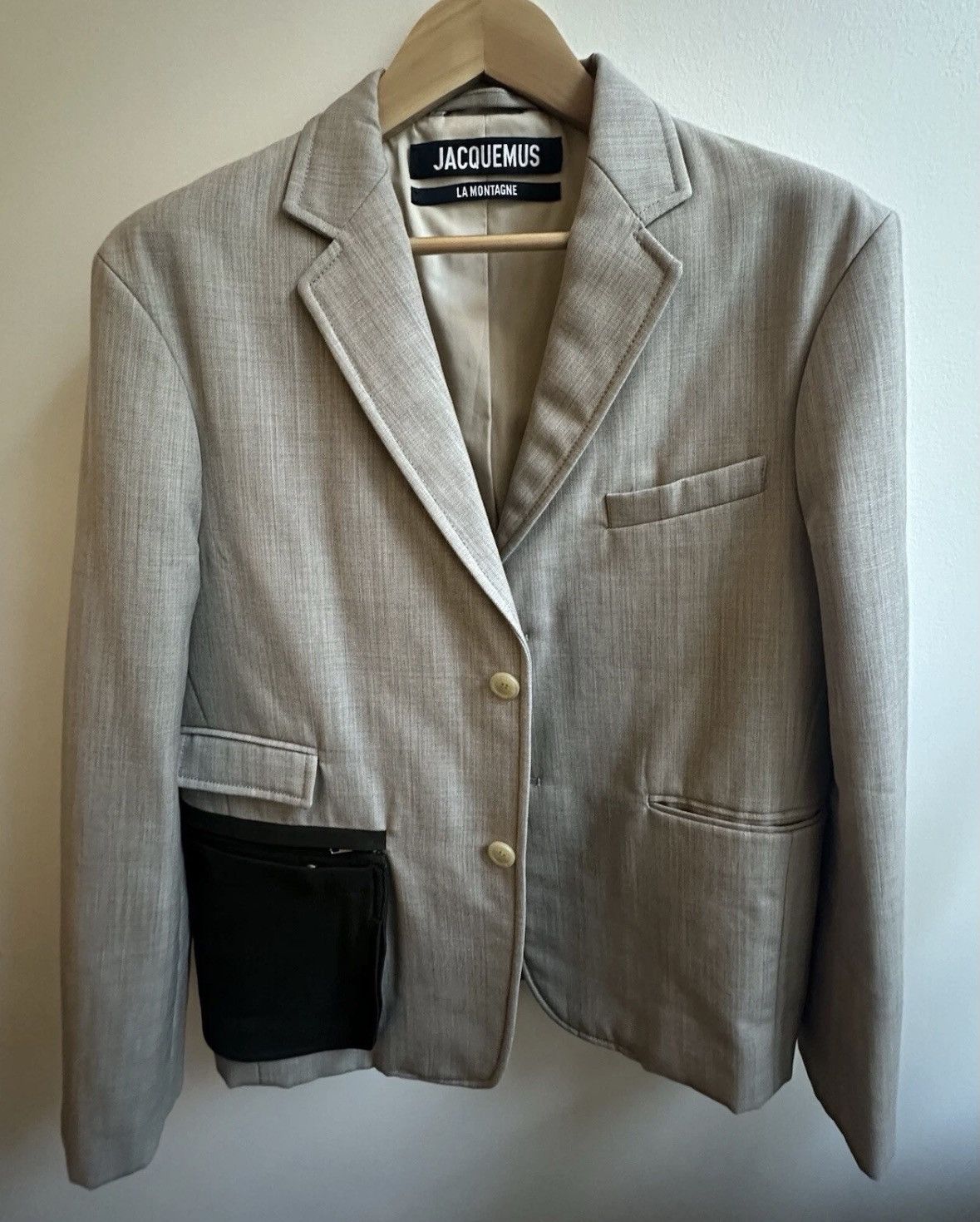Jacquemus Jacquemus beige sport coat with removable pocket size 50 Size 50R - 2 Thumbnail