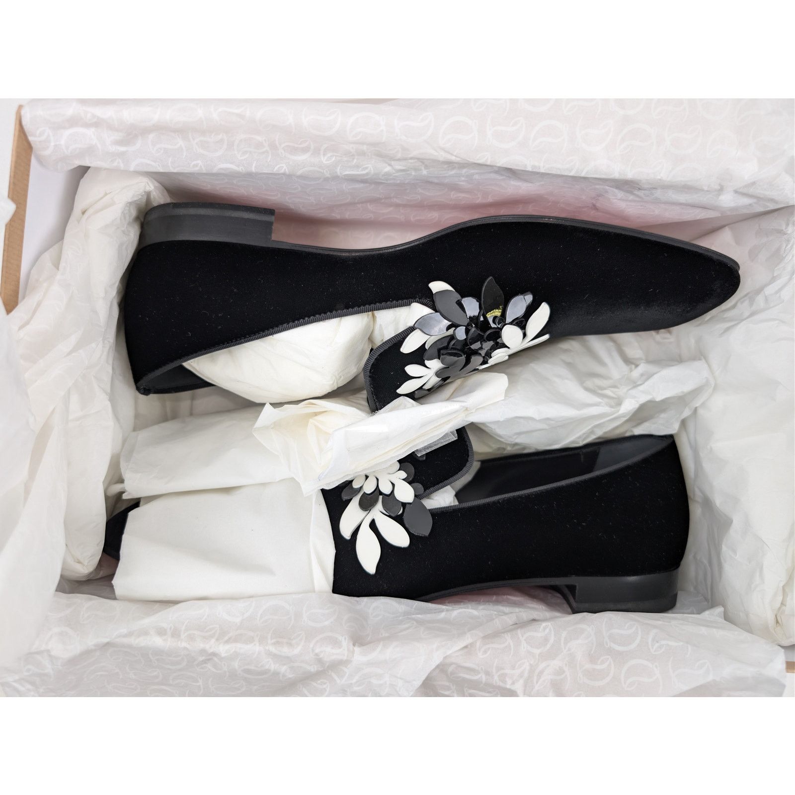Christian Louboutin o1rshd1 Dandelion Petunia Flat Loafers Shoe Boots in Black Size US 12 / EU 45 - 22 Thumbnail