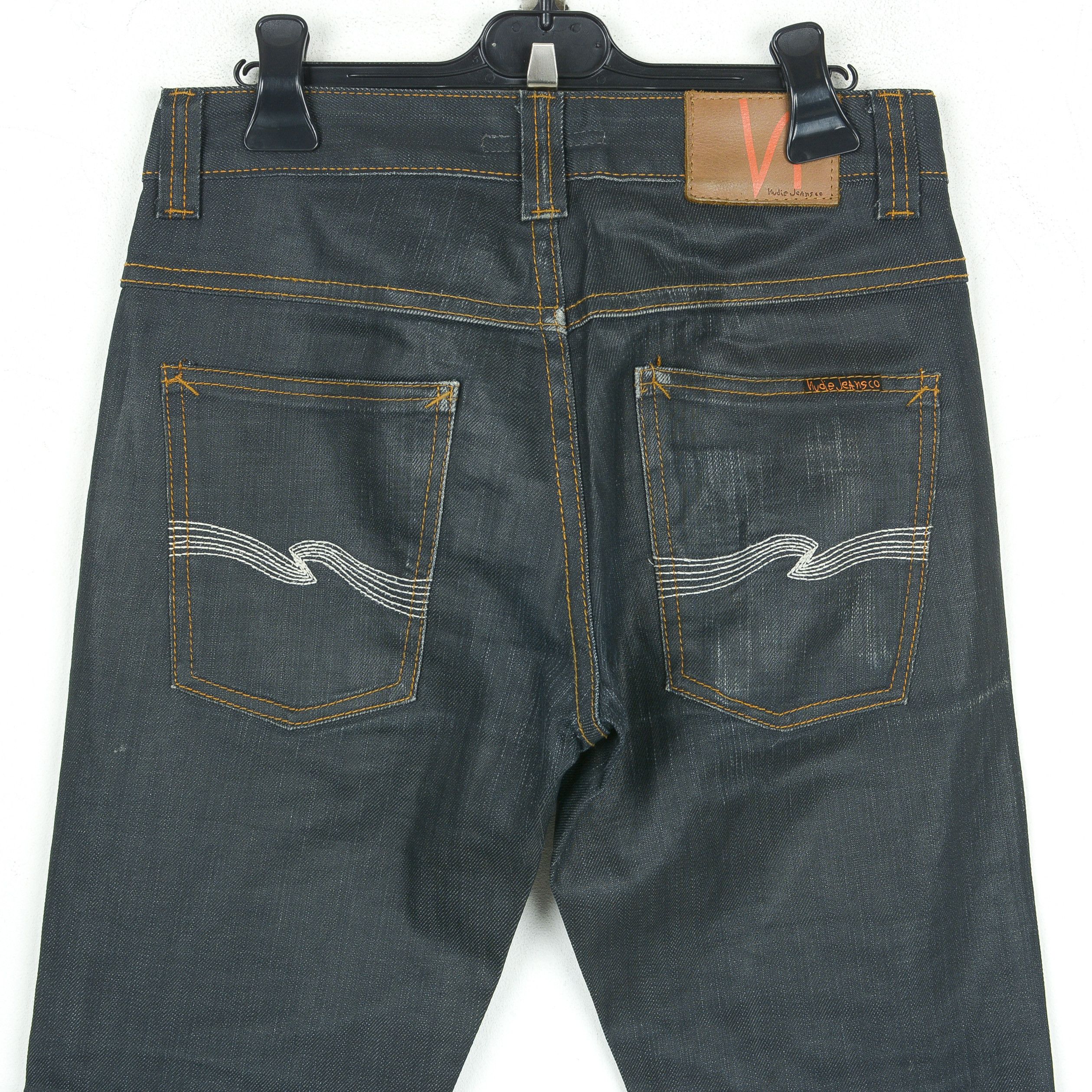 Nudie Jeans Slim Jim Dry Japan W29 L33 RAW Unwashed Denim Pants Trousers Size US 29 - 4 Thumbnail