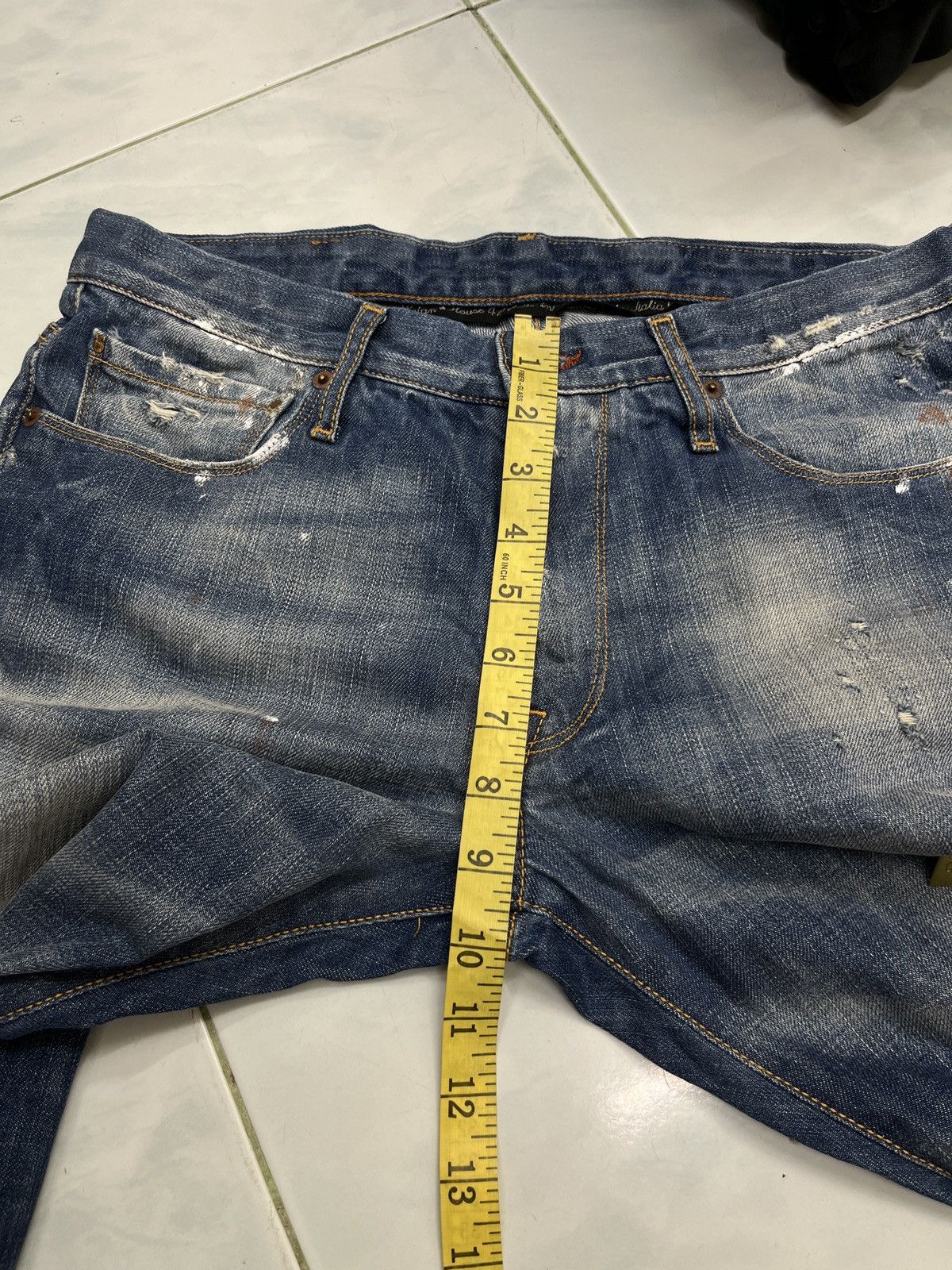 Other 🔥🔥🔥STEALS REIGN ITALIA DISTRESSED DENIM Size US 31 - 25 Thumbnail