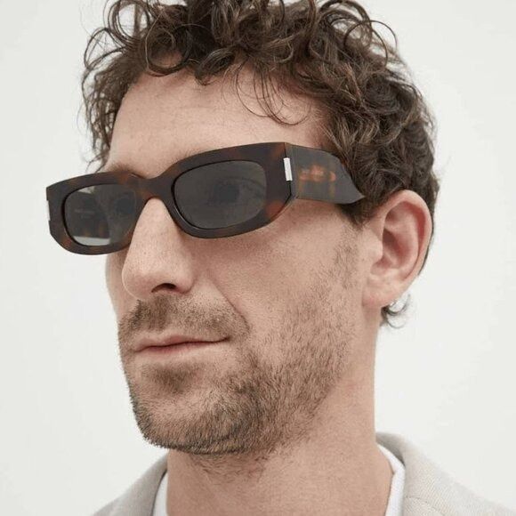 Saint Laurent Paris 🕶️ New Saint Laurent SL697 002 Sunglasses - Shiny Havana Size ONE SIZE - 4 Thumbnail