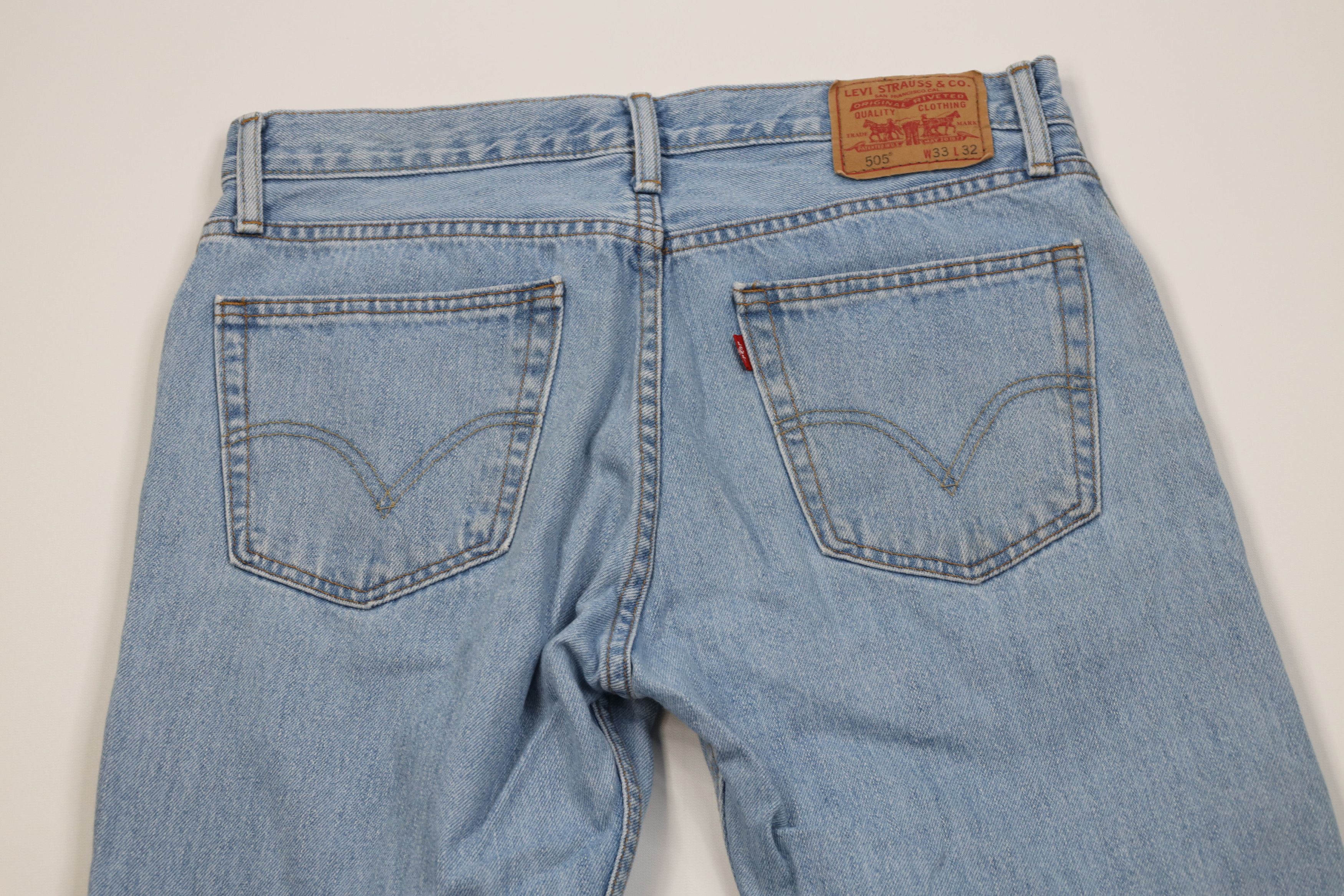 Levi's Vintage Y2K Levis 505 Regular Fit Straight Leg Denim Jeans Size US 33 - 12 Thumbnail