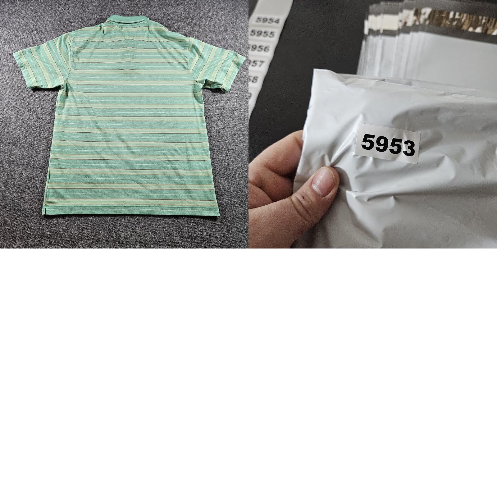 Nike Nike Golf Polo Shirt Mens XL Green Stripe Nike Fit Dry Short Sleeve Performance Size US XL / EU 56 / 4 - 8 Thumbnail