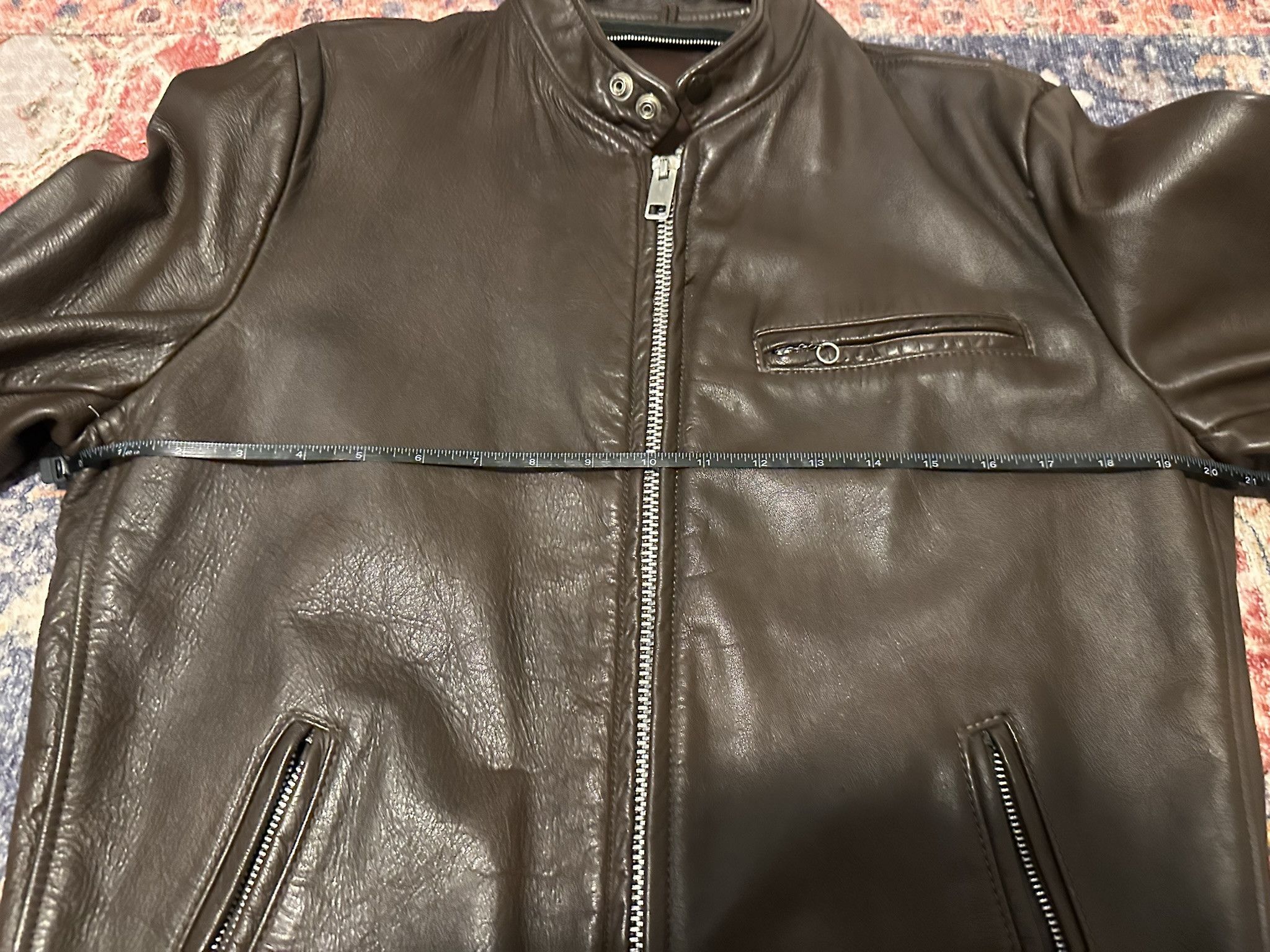 Vintage Lesco Cafe Racer Leather Jacket Size US S / EU 44-46 / 1 - 12 Thumbnail