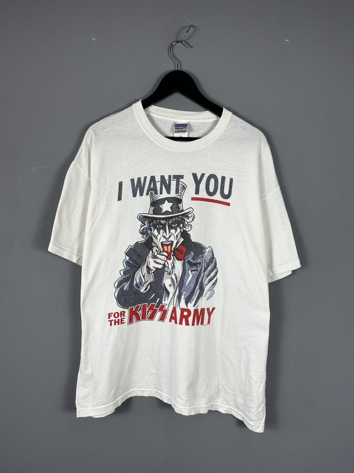 Vintage Vintage Kiss band tee 2007 Uncle Sam alike Size US XL / EU 56 / 4 - 1 Thumbnail