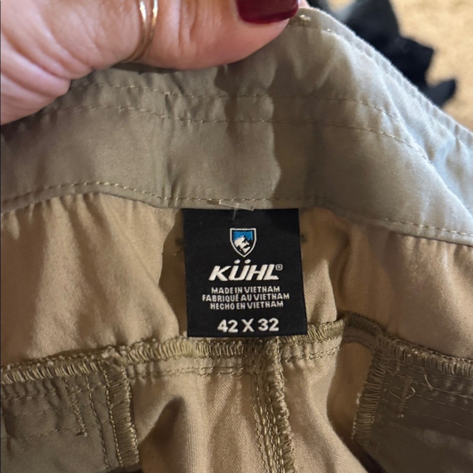 Kuhl KÜHL Khaki outdoor lightweight hiking gorpcore Pants 42x30 Size US 42 / EU 58 - 2 Thumbnail