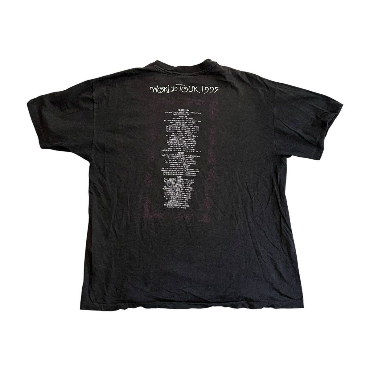 Band Tees × Led Zeppelin × Vintage VINTAGE 1995 Robert Plant Jimmy Page No Quarter T Shirt Size US XL / EU 56 / 4 - 6 Thumbnail