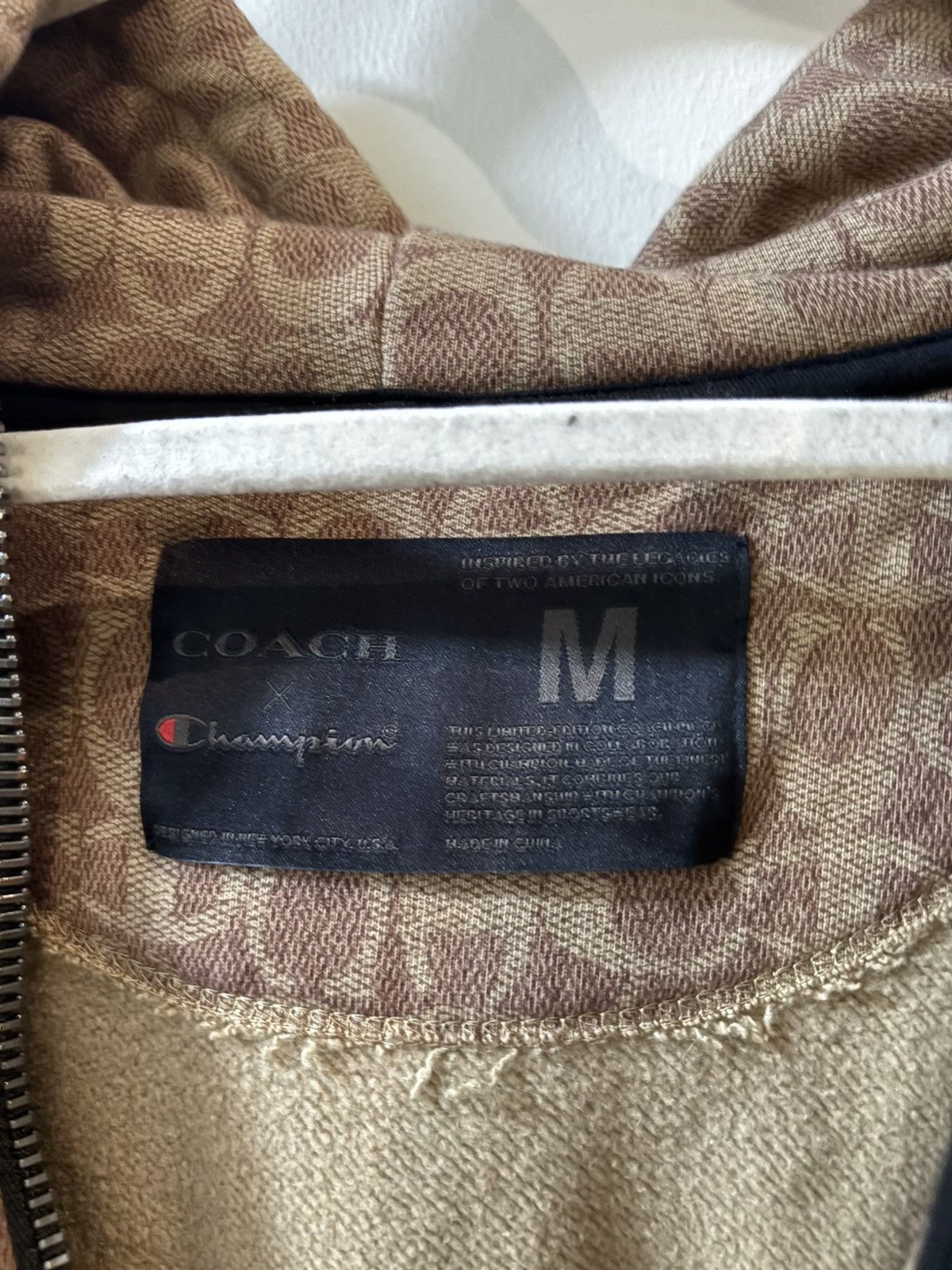 Coach Coach X Champion brown monogram zip up hoodie Size US M / EU 48-50 / 2 - 3 Thumbnail
