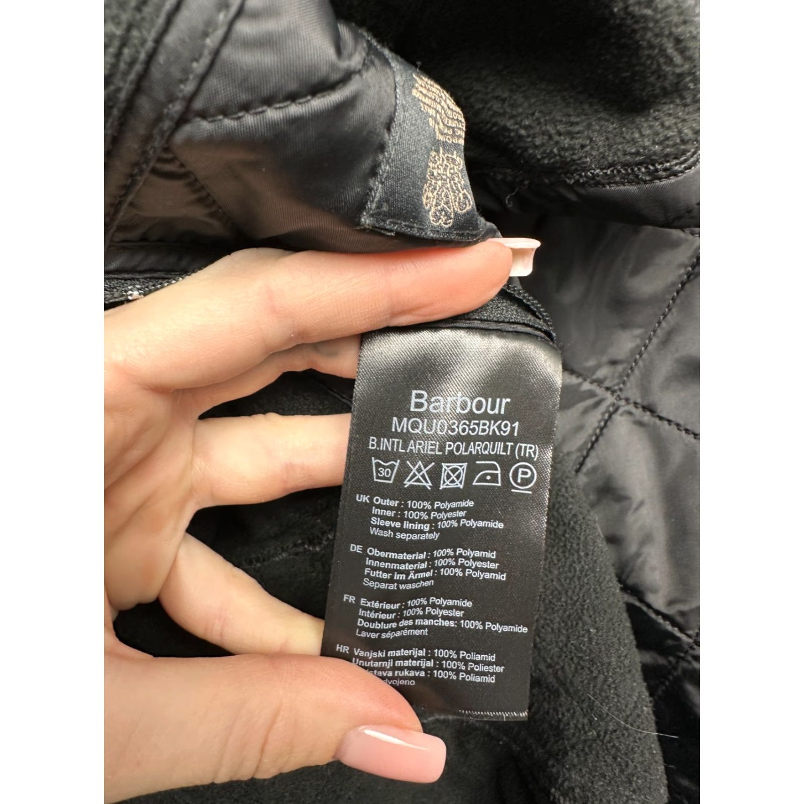 Barbour Barbour International Mens Ariel Polarquilt Quilted Jacket Barbour Jacket XXL Black Quilted 2XL Men Size US XXL / EU 58 / 5 - 7 Thumbnail