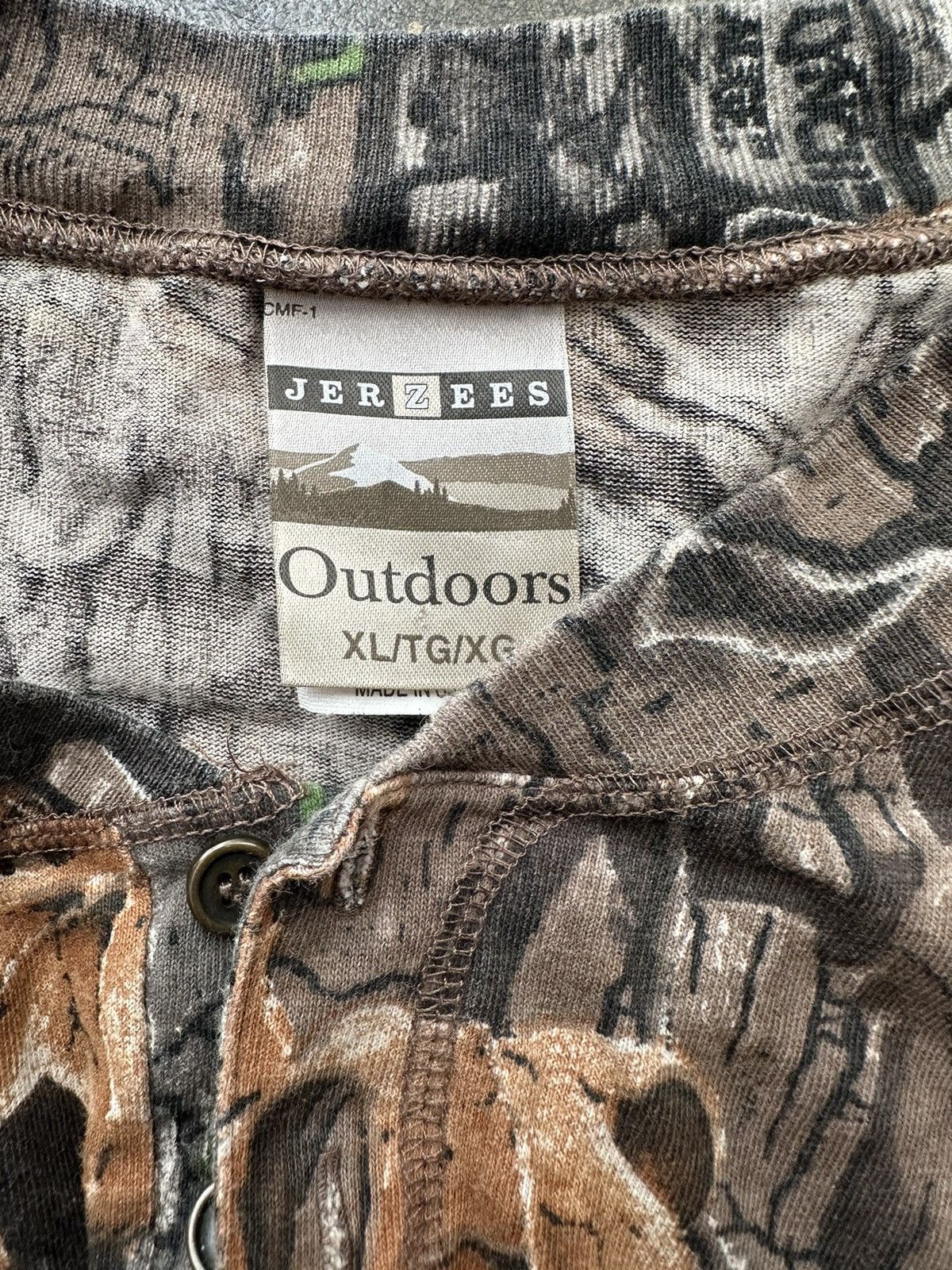 Carhartt × Jerzees Vintage Jerzees Outdoors Trebark Camo Long Sleeve Size US XL / EU 56 / 4 - 4 Thumbnail