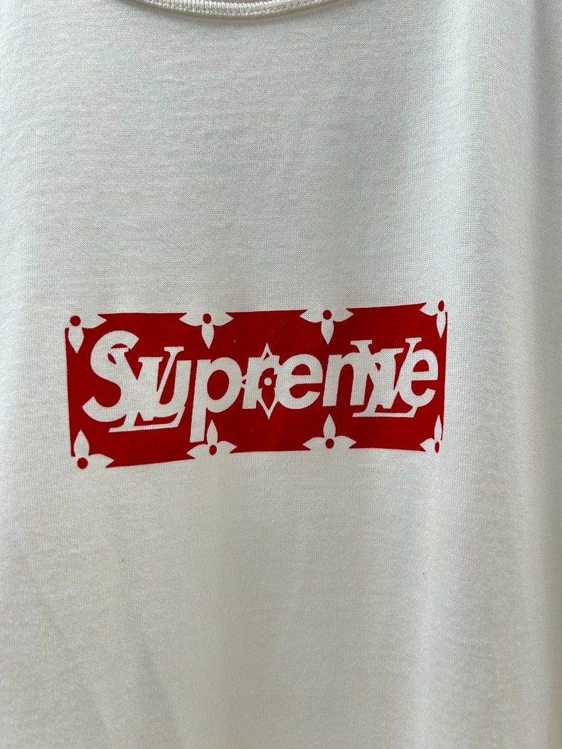 Louis Vuitton Louis Vuitton 17 SS co-branded white box logo short sleeve Size US XS / EU 42 / 0 - 2 Thumbnail