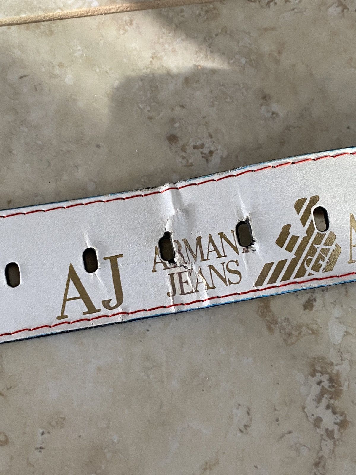 Armani Vintage Armani Jeans Belt A|X Y2K Streetwear Size 32 - 8 Thumbnail