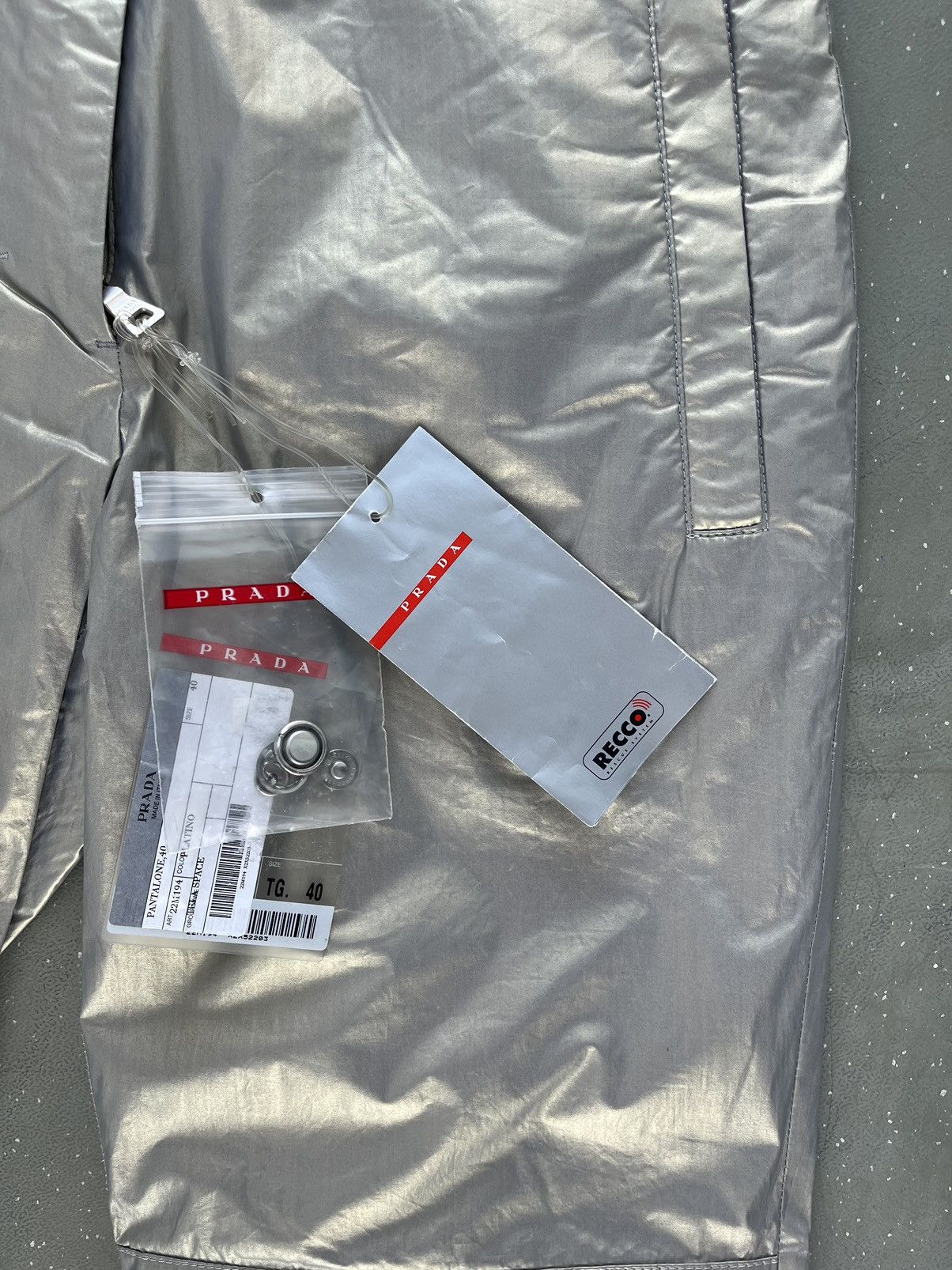 Prada Prada Silver Ski Pants Size 27" / US 4 / IT 40 - 3 Thumbnail
