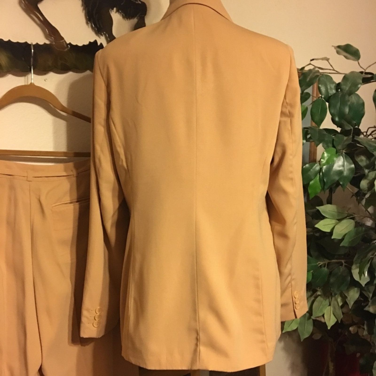 Other Metro Style golden tan jacket and pant set suit Size L / US 10 / IT 46 - 5 Thumbnail