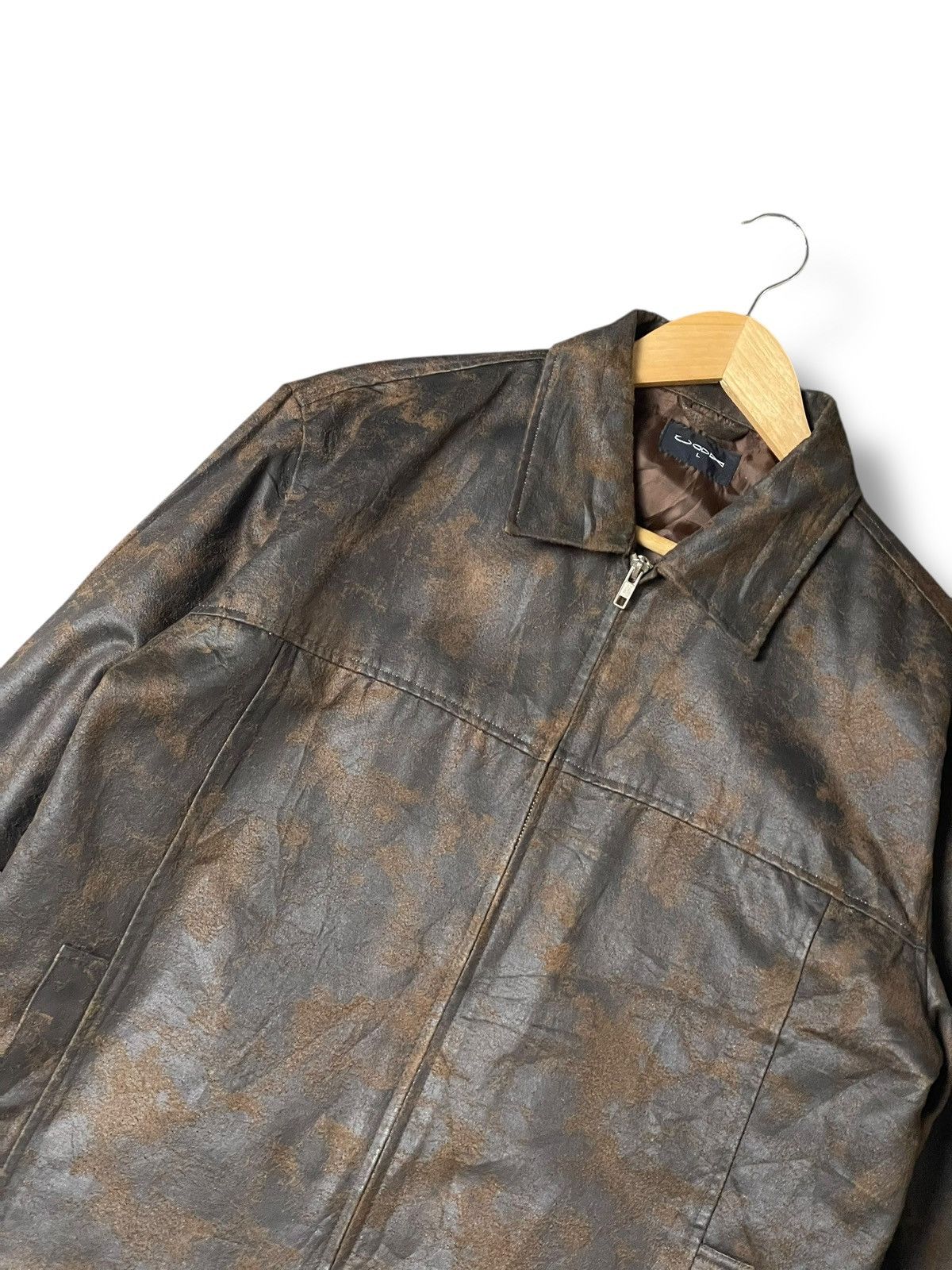 Japanese Brand × Leather × Vintage CADX Brand Leather Zipped Light Jacket (116) Size US L / EU 52-54 / 3 - 2 Thumbnail
