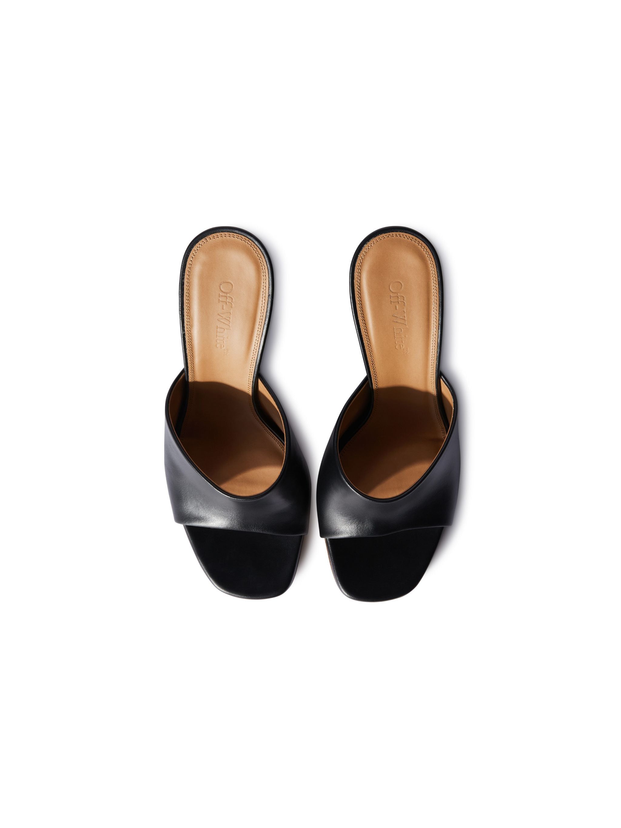 Off-White o1s22i1n0824 Jug Leather Wedge Mules in Black Size US 6 / IT 36 - 2 Thumbnail