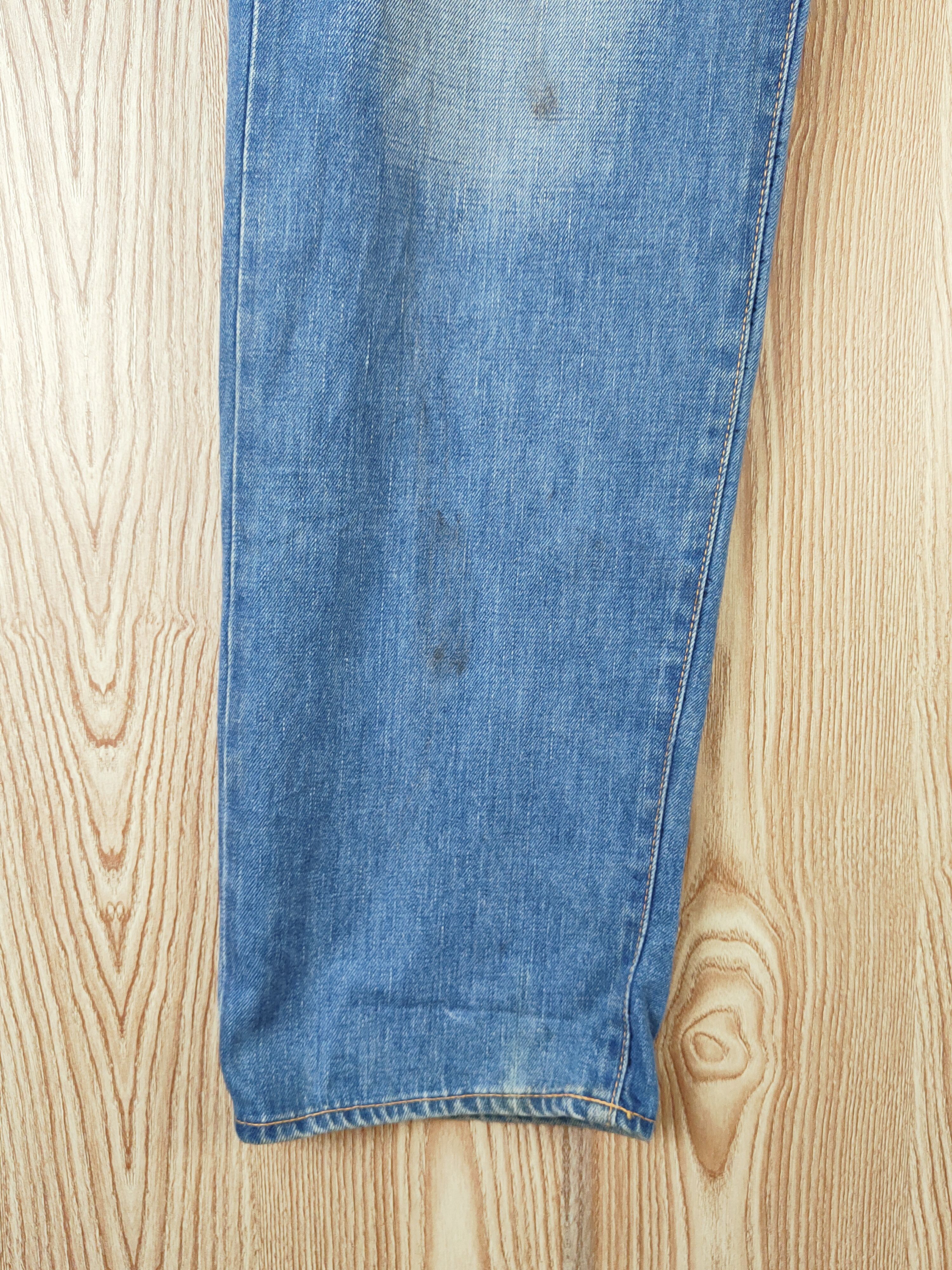 Japanese Brand Grimie Blue Distressed Ripped selvedge denim vintage #W648 Size US 36 / EU 52 - 4 Thumbnail