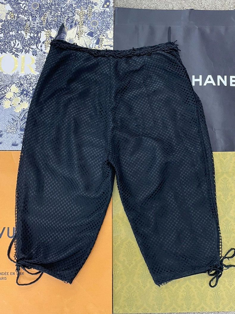 Chanel chanel Black mesh lace-up pants Size 25" / US 0 / IT 36 - 2 Thumbnail