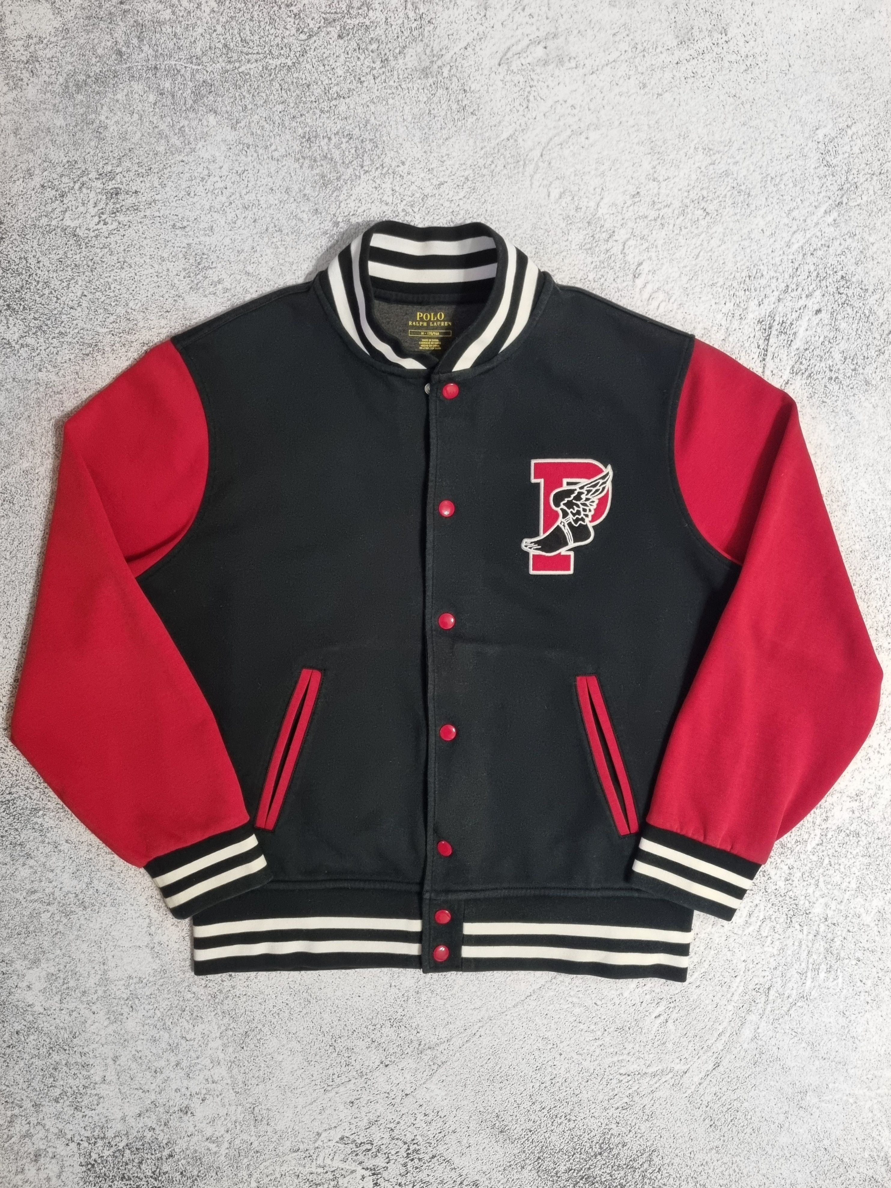 Polo Ralph Lauren × Ralph Lauren Polo Ralph Lauren P-Wing Patch Baseball Bomber Jacket Size US M / EU 48-50 / 2 - 3 Thumbnail
