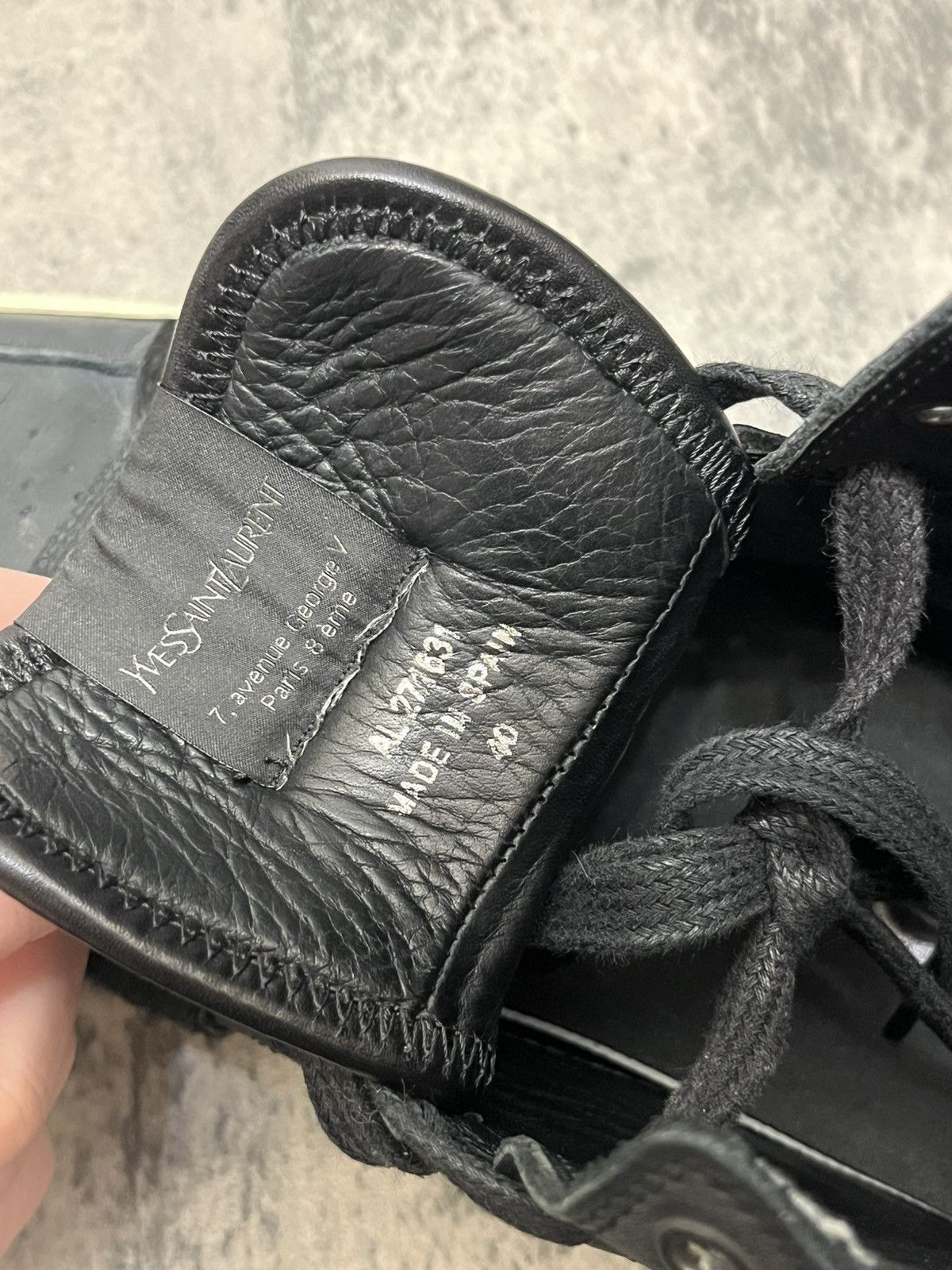 Saint Laurent Paris Saint Laurent Fur High Top Sneakers Black Size US 7 / EU 40 - 6 Thumbnail