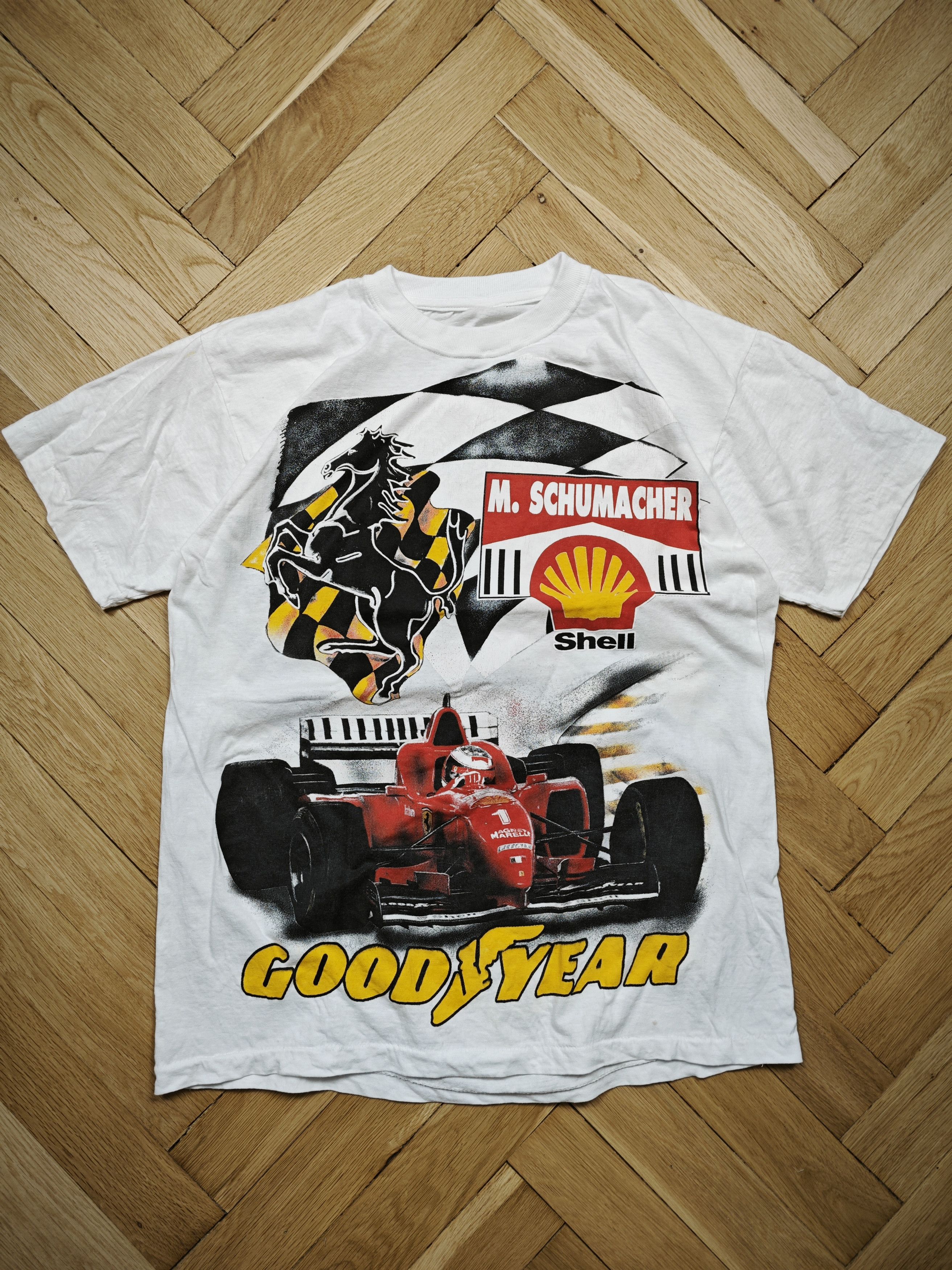 Vintage Vintage racing t shirt Michael Shumacher Size US L / EU 52-54 / 3 - 1 Thumbnail