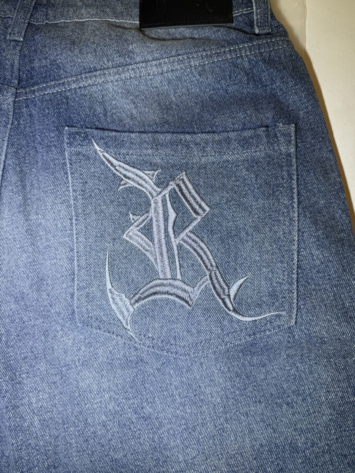 Revenge Revenge ARANEAE DENIM SHORTS VINTAGE INDIGO LARGE (32) Size US 32 / EU 48 - 9 Thumbnail
