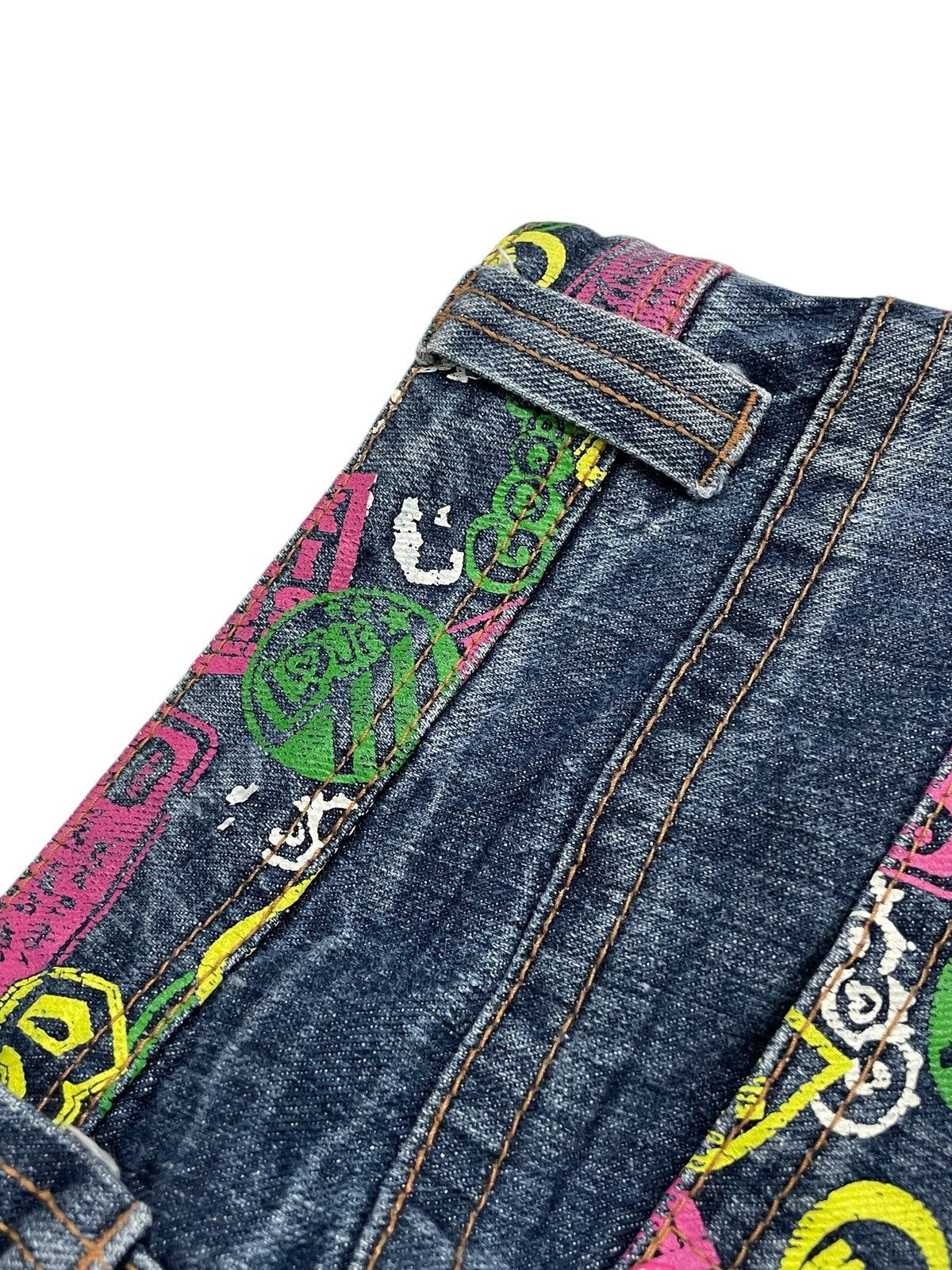 20471120 × Japanese Brand Petit Berry Graffiti Honeycomb Mark Art Clone Devgru Style Size US 28 / EU 44 - 20 Thumbnail