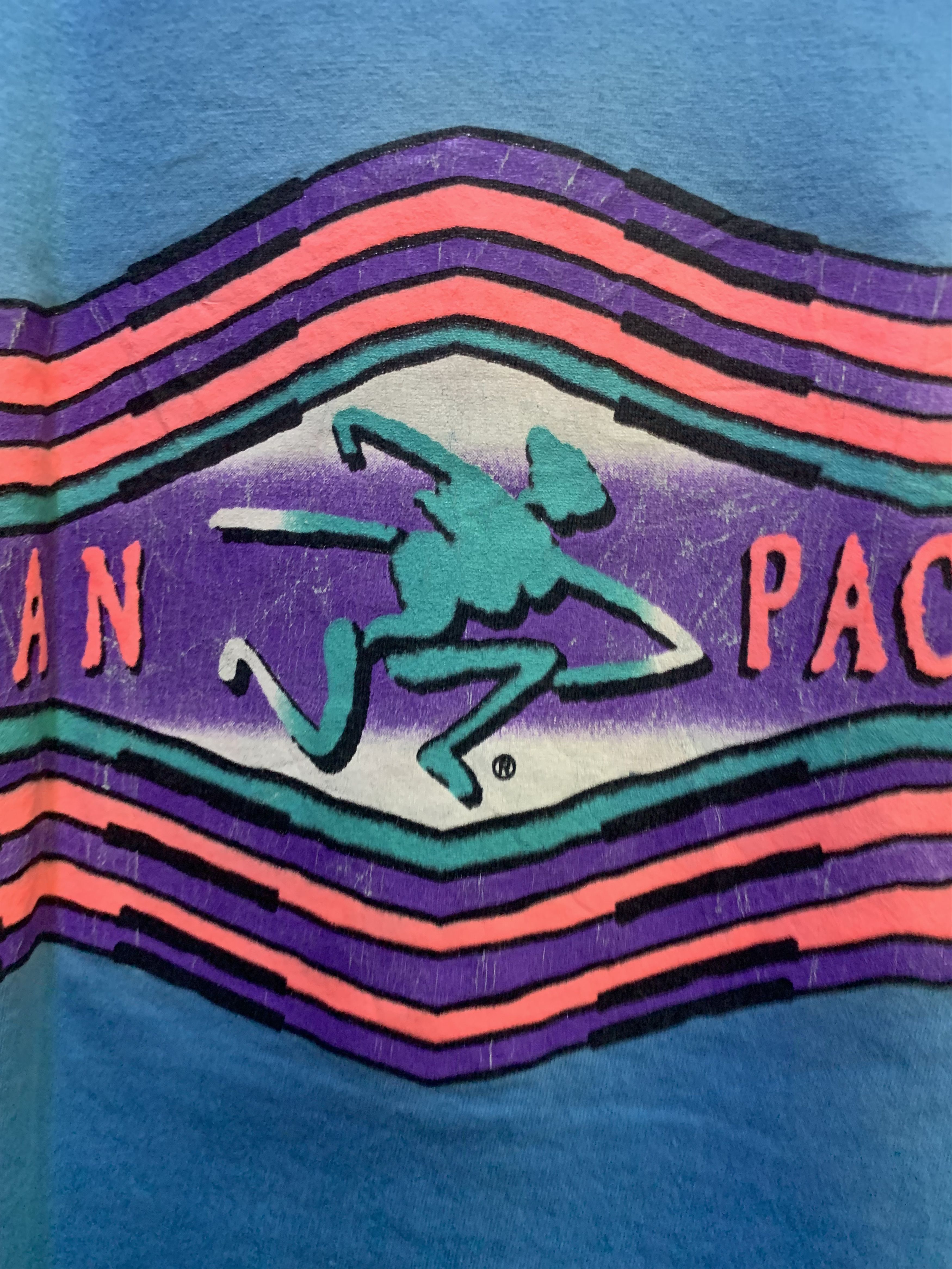 Vintage Vtg 90’s OCEAN PACIFIC “Ride The Wave” Surf Tee Size US XL / EU 56 / 4 - 10 Thumbnail