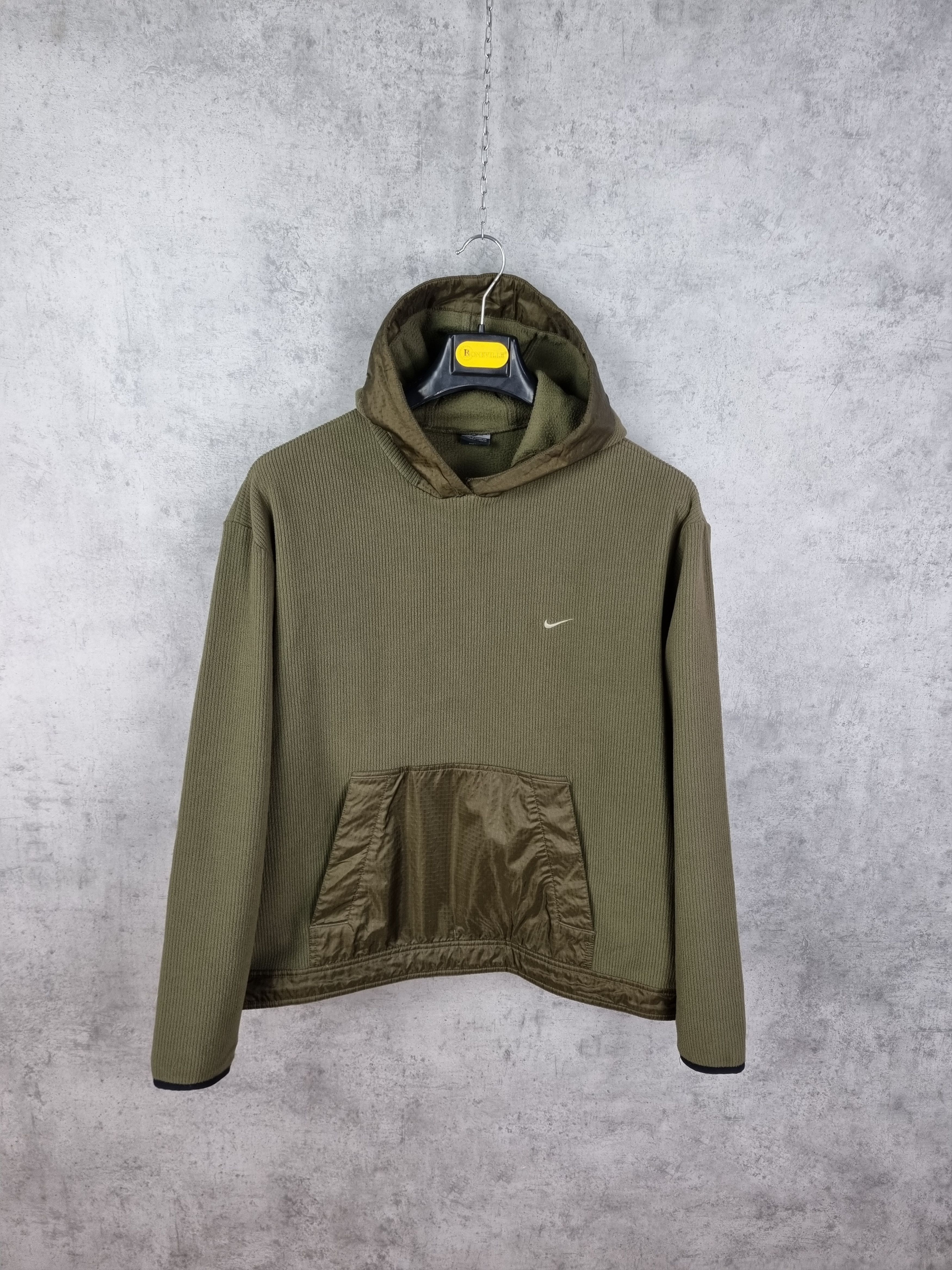 Nike × Vintage Vintage NIKE Small Swoosh Fleece Hoodie Travis Scott style Size US L / EU 52-54 / 3 - 10 Thumbnail