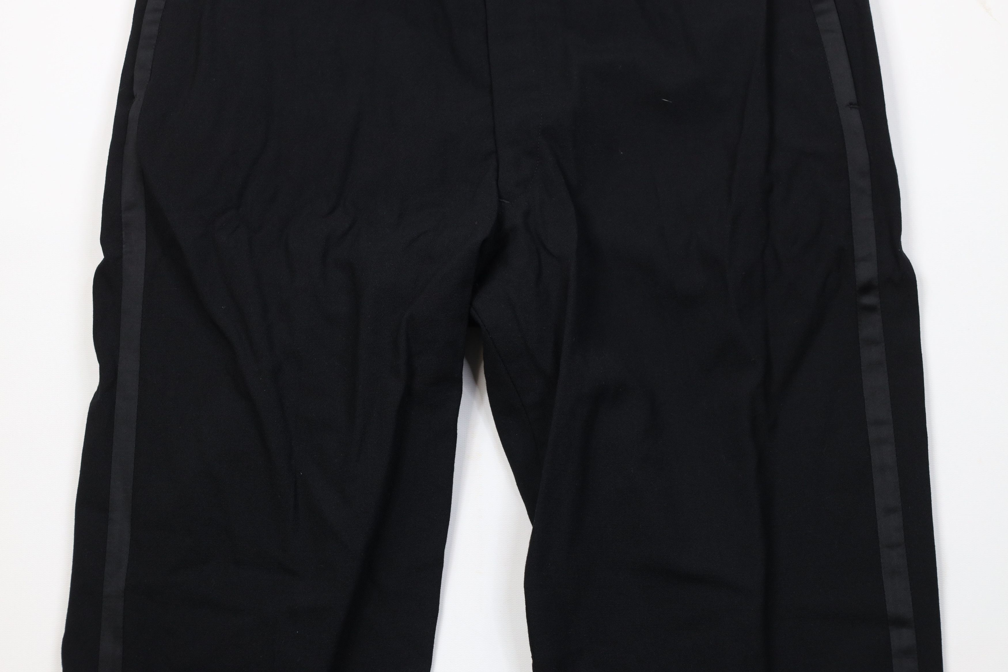 Vintage Vintage 50s Streetwear Satin Tuxedo Pants Trousers Black USA Size US 35 - 3 Thumbnail
