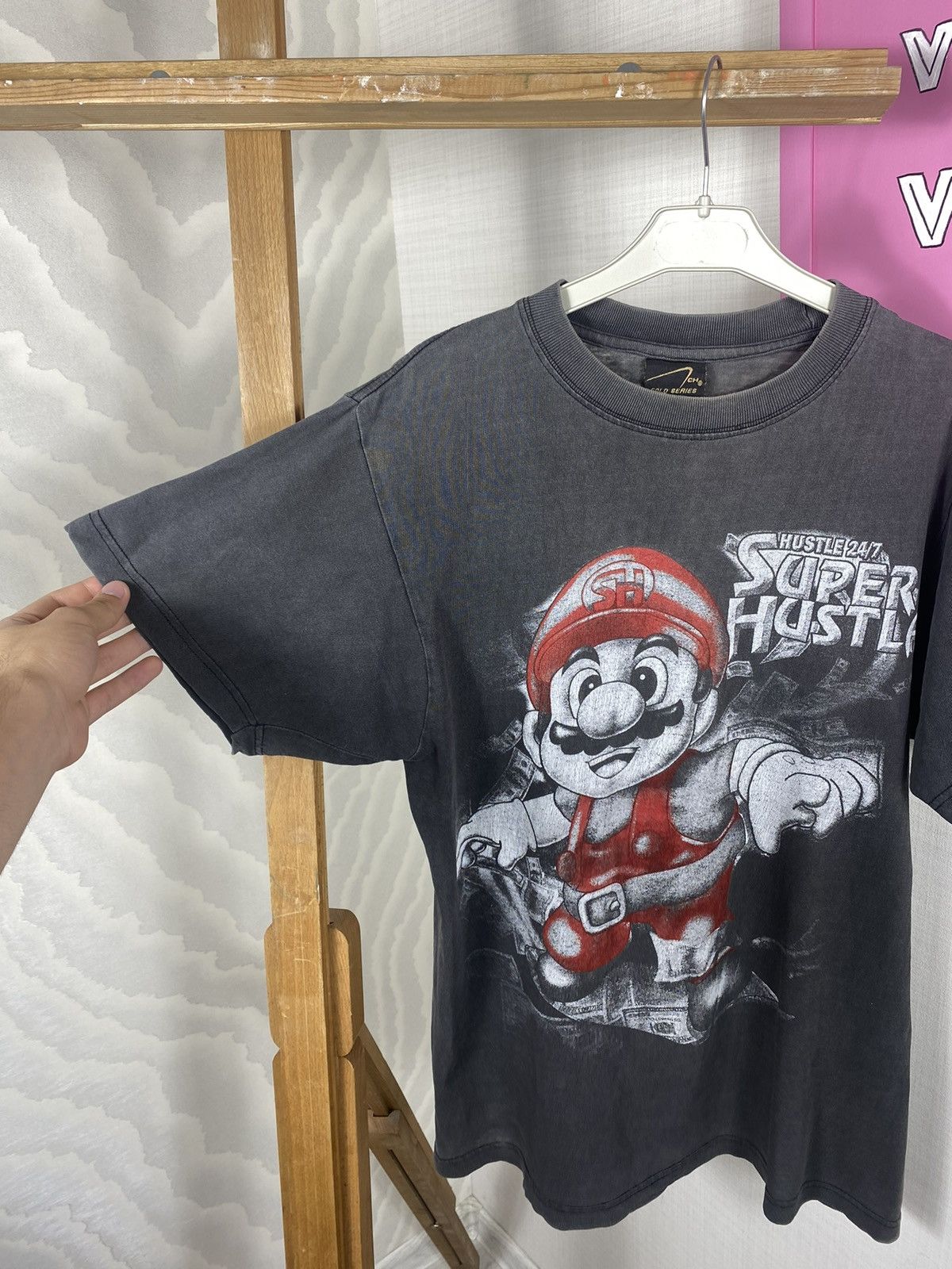 Nintendo × Vintage Mario Super Hustla T Shirt Size US M / EU 48-50 / 2 - 5 Thumbnail