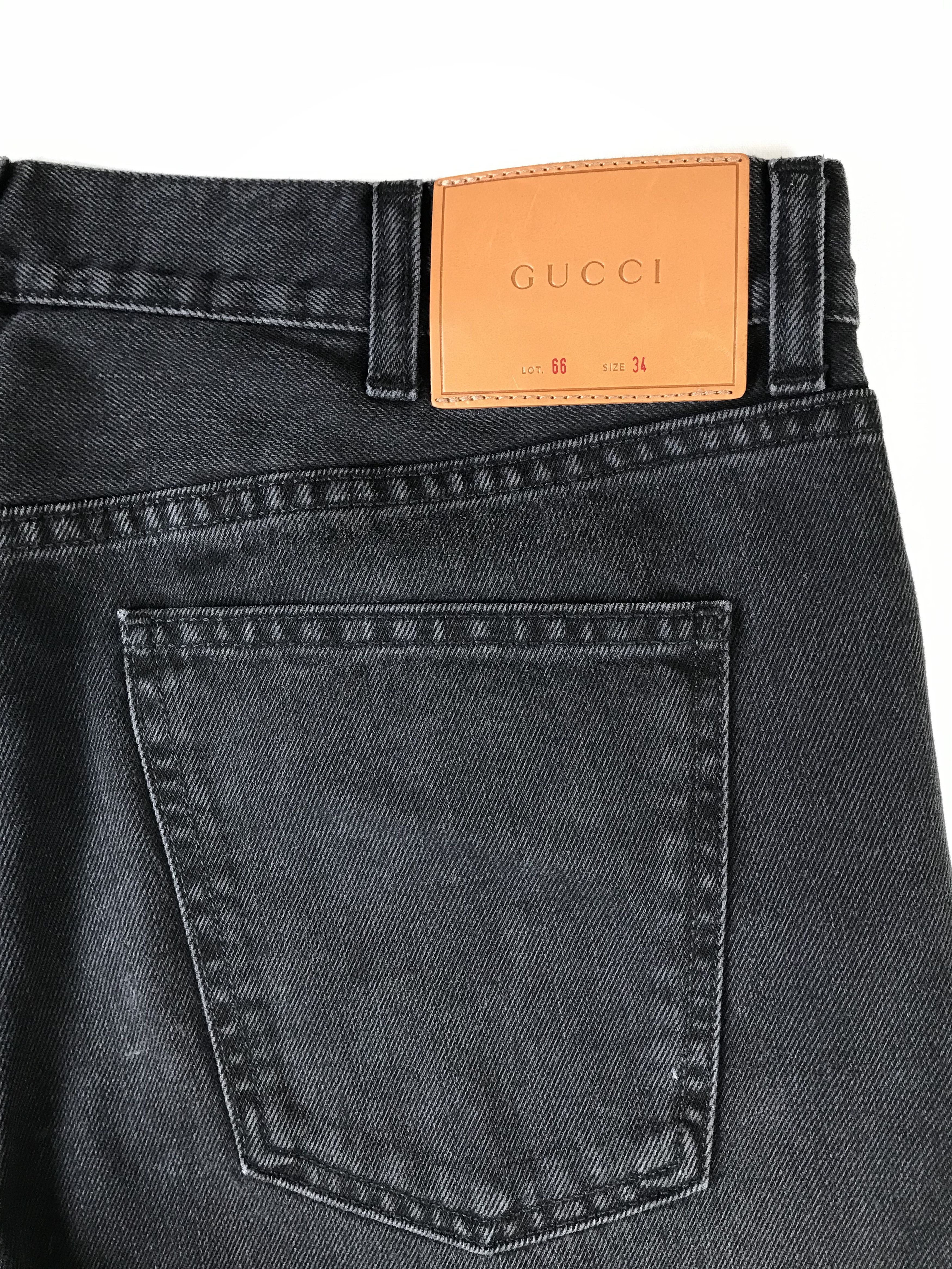 Gucci Men's Classic Gucci Black Jeans Size US 34 / EU 50 - 4 Thumbnail
