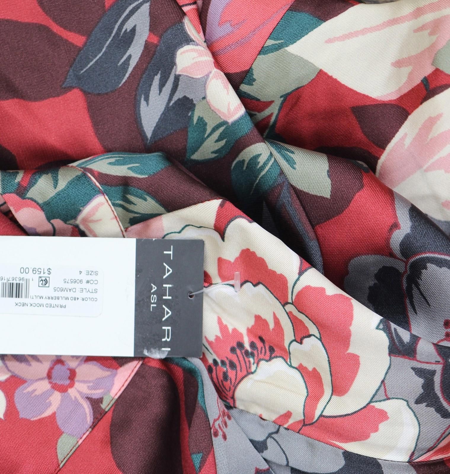 Other New Tahari Asl Fit & Flare Dress Mulberry Purple Multi 4 Size S / US 4 / IT 40 - 4 Thumbnail