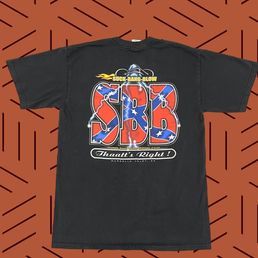 Gildan Suck Bang Blow SBB Shirt Mens M Graphic Tee Black Size US M / EU 48-50 / 2 - 1 Thumbnail