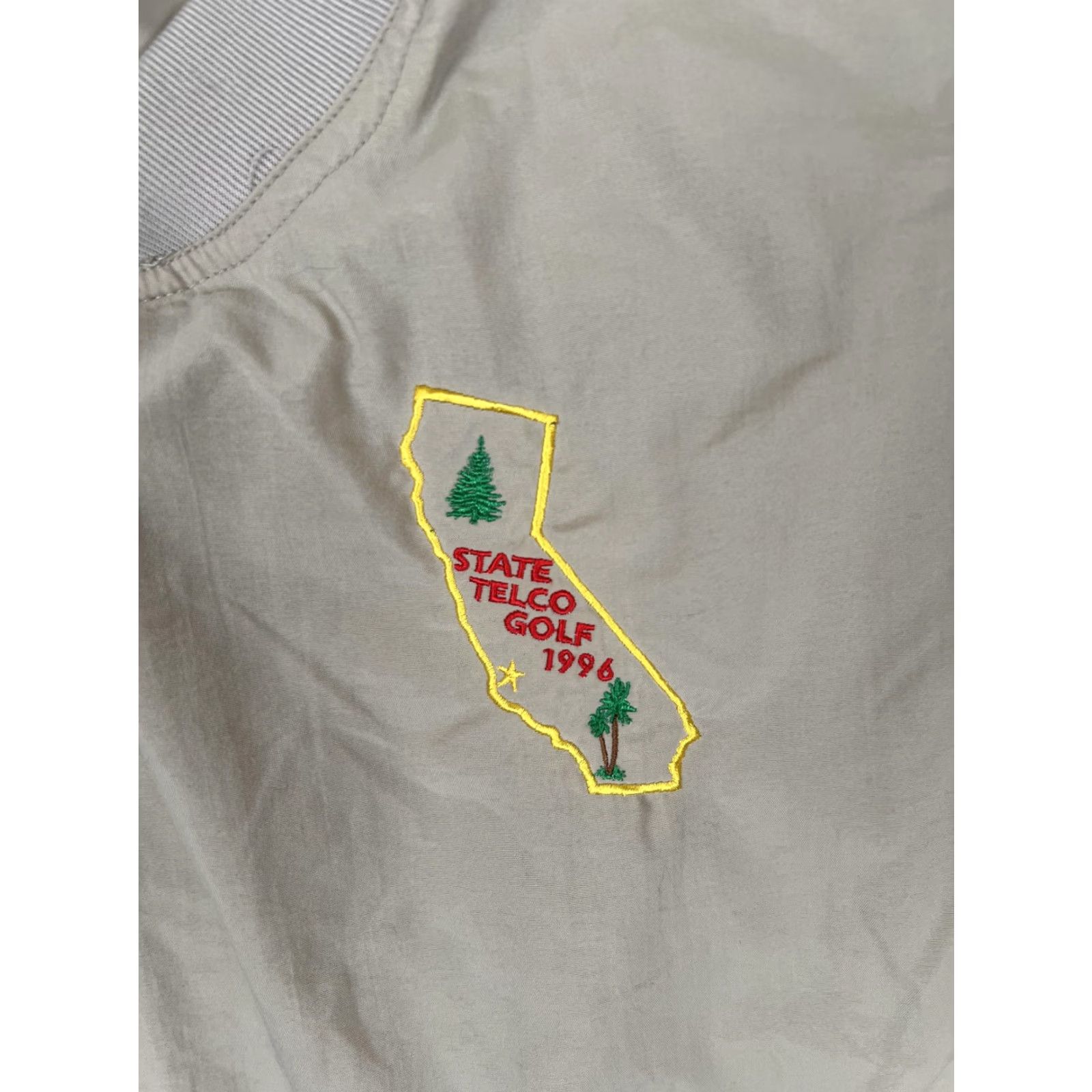 Vintage VINTAGE Winner Mate Golf Beige Pullover Windbreaker Jacket XL Mens California State Telco 1996 Size US XL / EU 56 / 4 - 2 Thumbnail