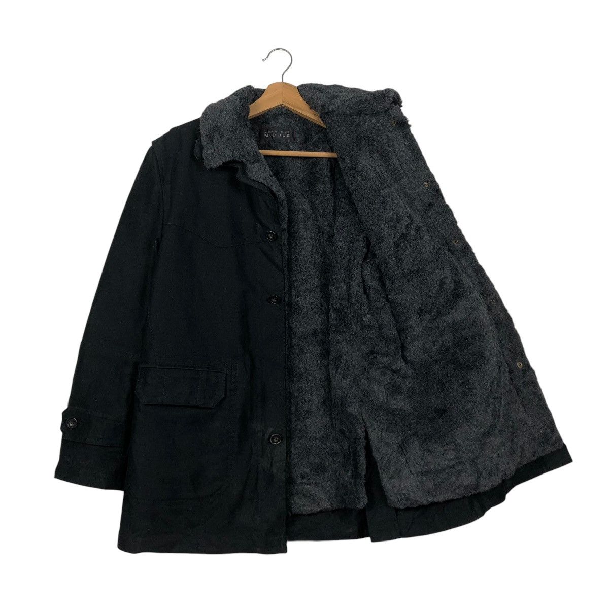 Japanese Brand 🔥VINTAGE CHORE JACKET MONSIUER NICOLE MINK FUR BLANKET Size US M / EU 48-50 / 2 - 12 Thumbnail