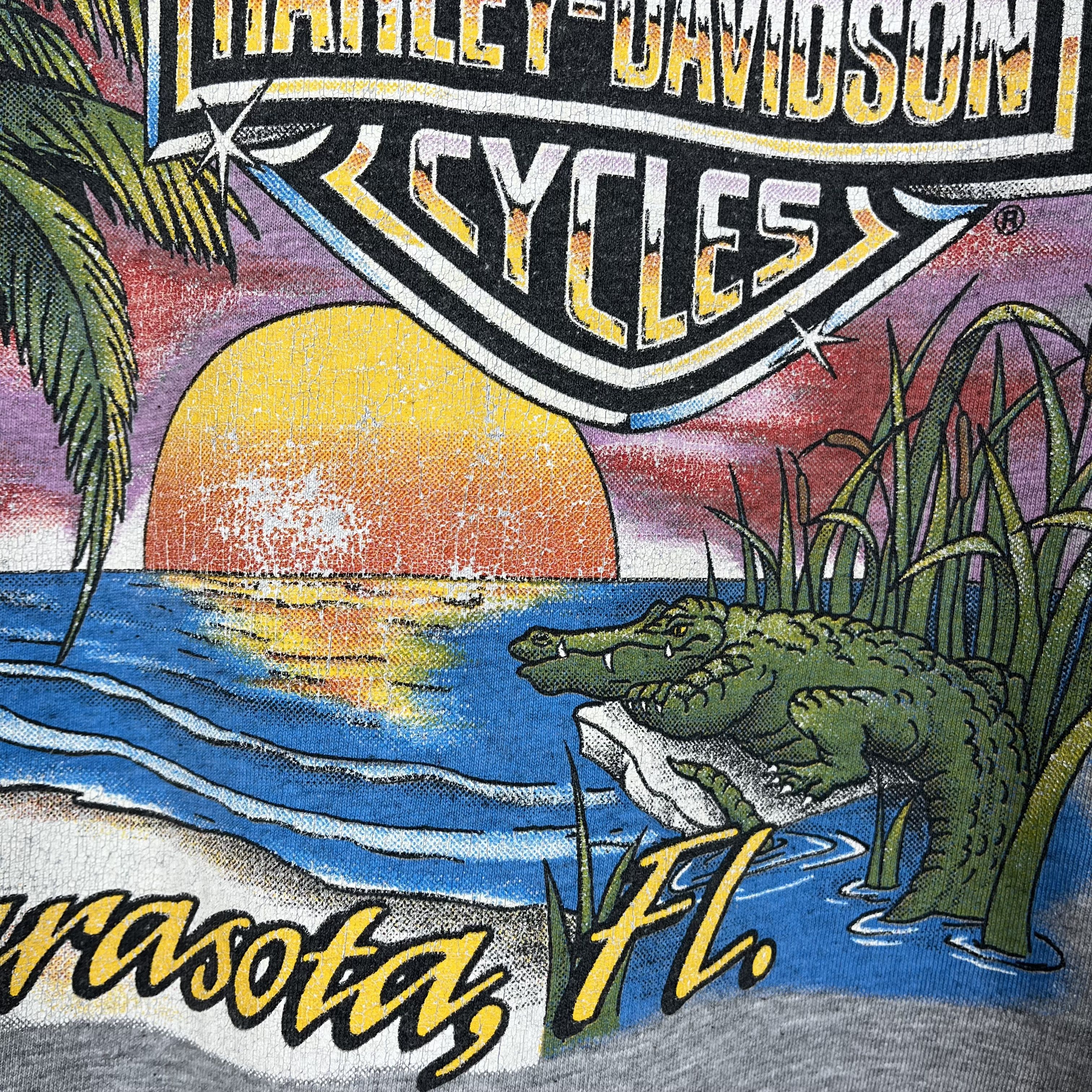 Harley Davidson Vintage Harley Davidson Florida Rare T Shirt 1997 Size US XL / EU 56 / 4 - 8 Thumbnail