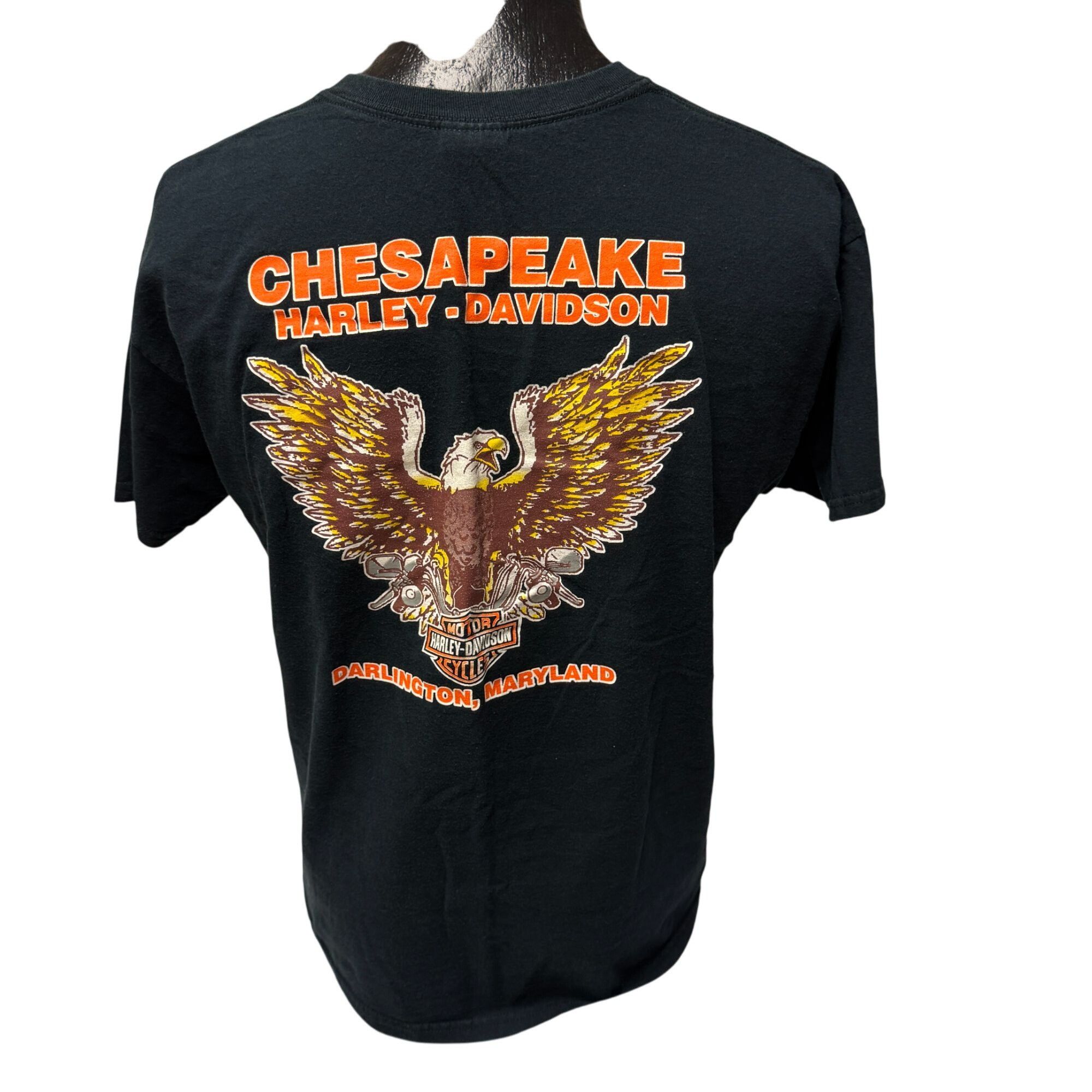 Harley Davidson H-D CHESAPEAKE Darlington Maryland Motorcycle Biker T Shirt Size US L / EU 52-54 / 3 - 4 Thumbnail