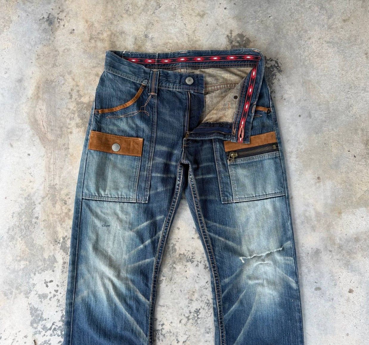 Edwin Archival Edwin Japan Distressed Exc.Vintage XU Multi-Pocket Size US 32 / EU 48 - 8 Thumbnail