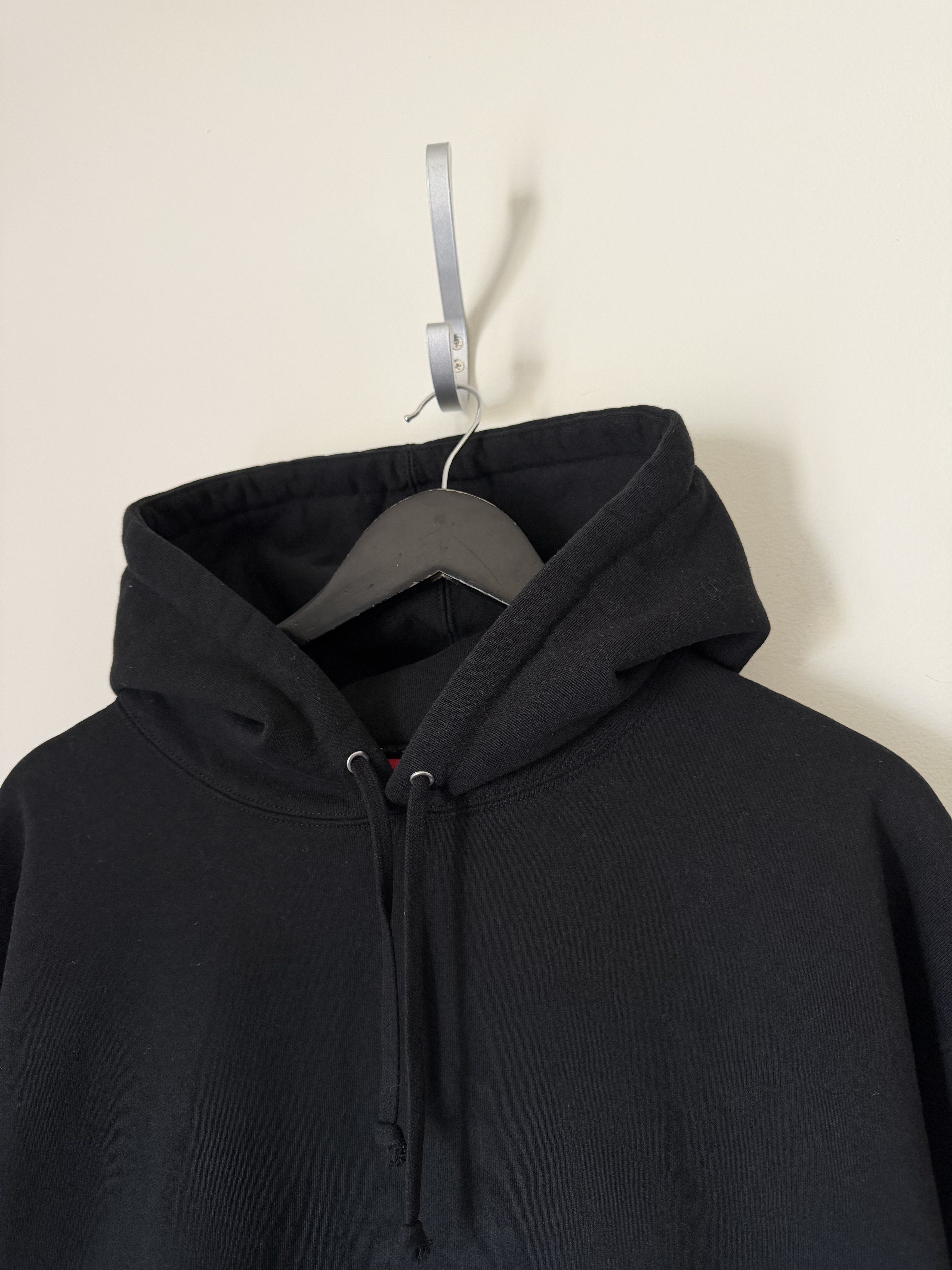 Supreme Supreme Satin Applique Hoodie in Black Size US XL / EU 56 / 4 - 5 Thumbnail