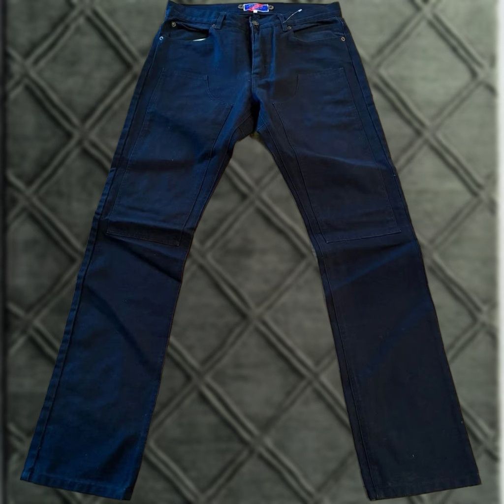 Doublet BEST MADE CO. Men’s Canvas Field Pant Navy Double Knee Button Fly 32 Carpenter Regular 33in Inseam Men Size US 32 / EU 48 - 1 Thumbnail